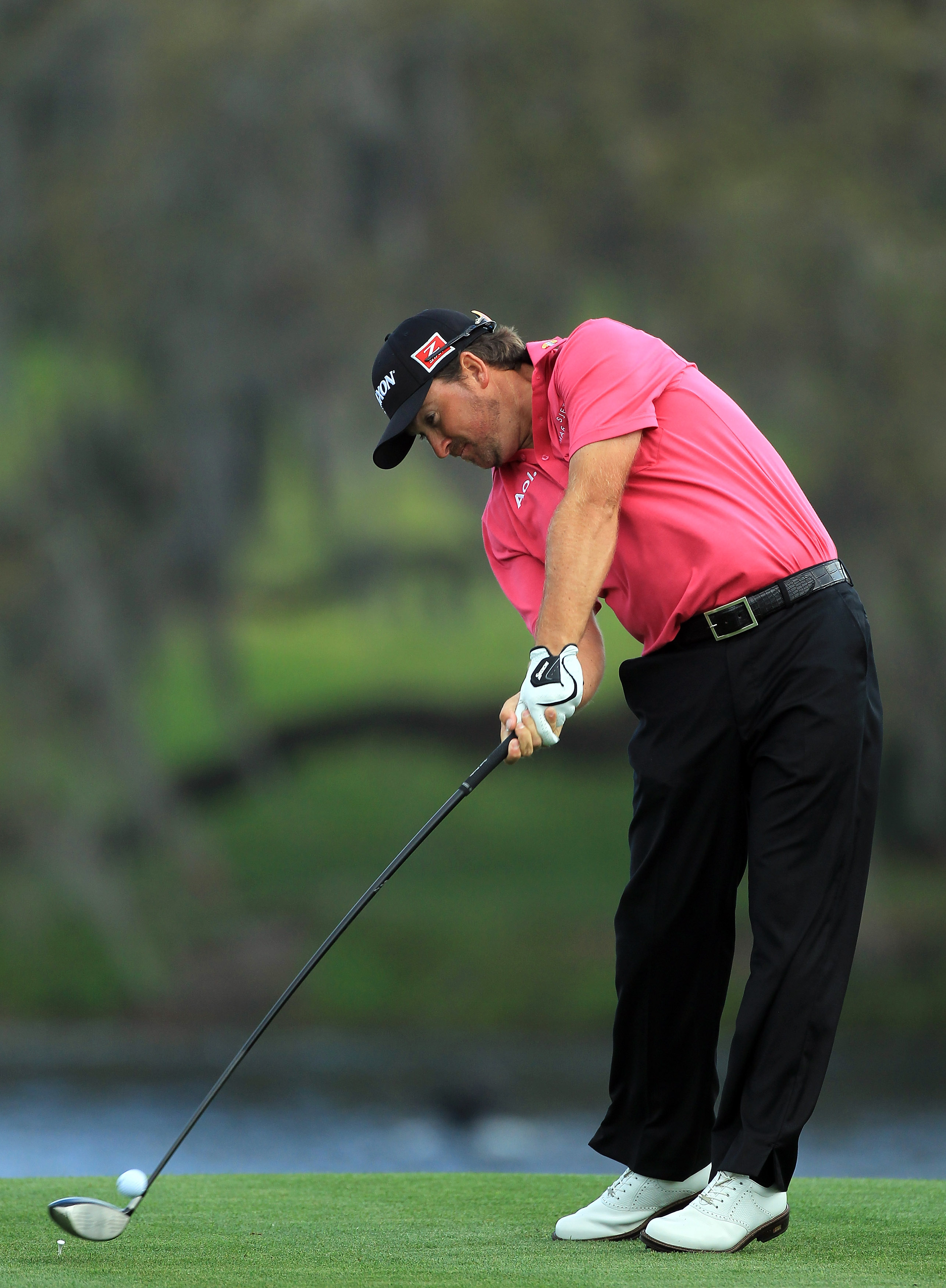 ORLANDO, FL - MARCH 24:  Graeme McDowell of Northern Ireland drives from the 16th tee during the first round of the 2011 Arnold Palmer Invitational presented by Mastercard at the Bay Hill Lodge and Country Club on March 24, 2011 in Orlando, Florida.  (Pho