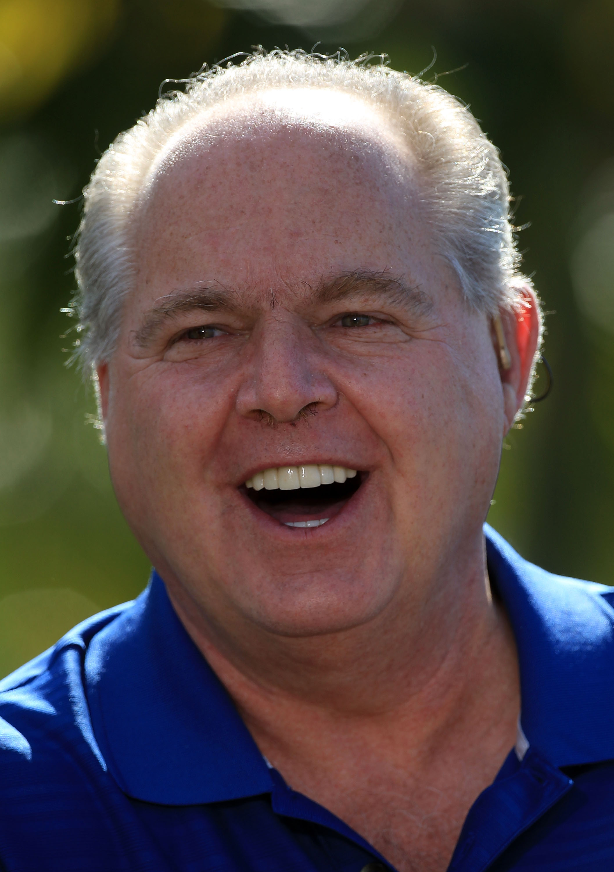 PALM BEACH GARDENS, FL - MARCH 15: Rush Limbaugh during the Els for Autism Pro-Am on the Champions Course at the PGA National Golf Club on March 15, 2010 in Palm Beach Gardens, Florida.  (Photo by David Cannon/Getty Images)