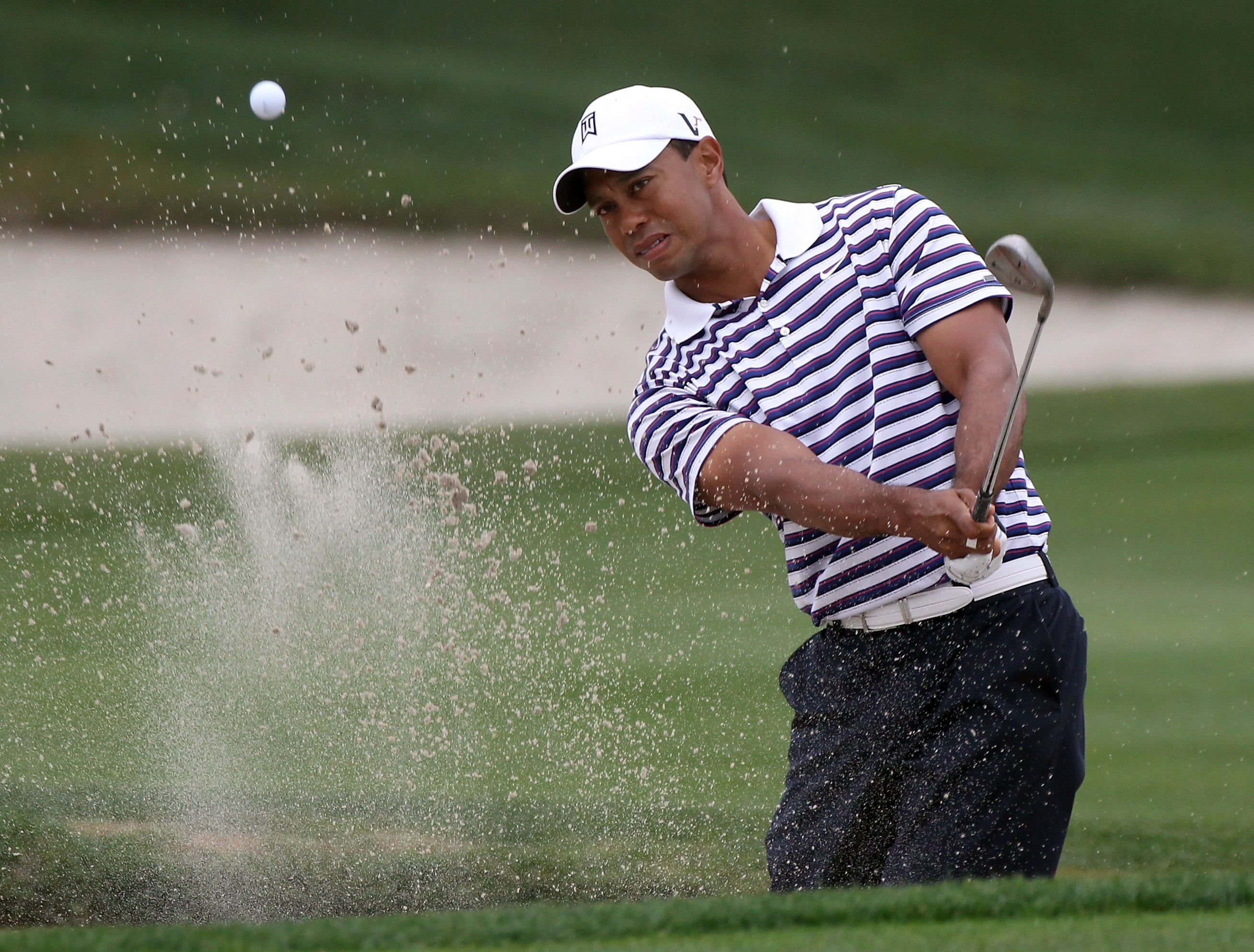 ORLANDO, FL - MARCH 23:  Tiger Woods plays a shot during the pro-am round prior to the Arnold Palmer Invitational presented by MasterCard at the Bay Hill Club and Lodge on March 23, 2011 in Orlando, Florida.  (Photo by Sam Greenwood/Getty Images)