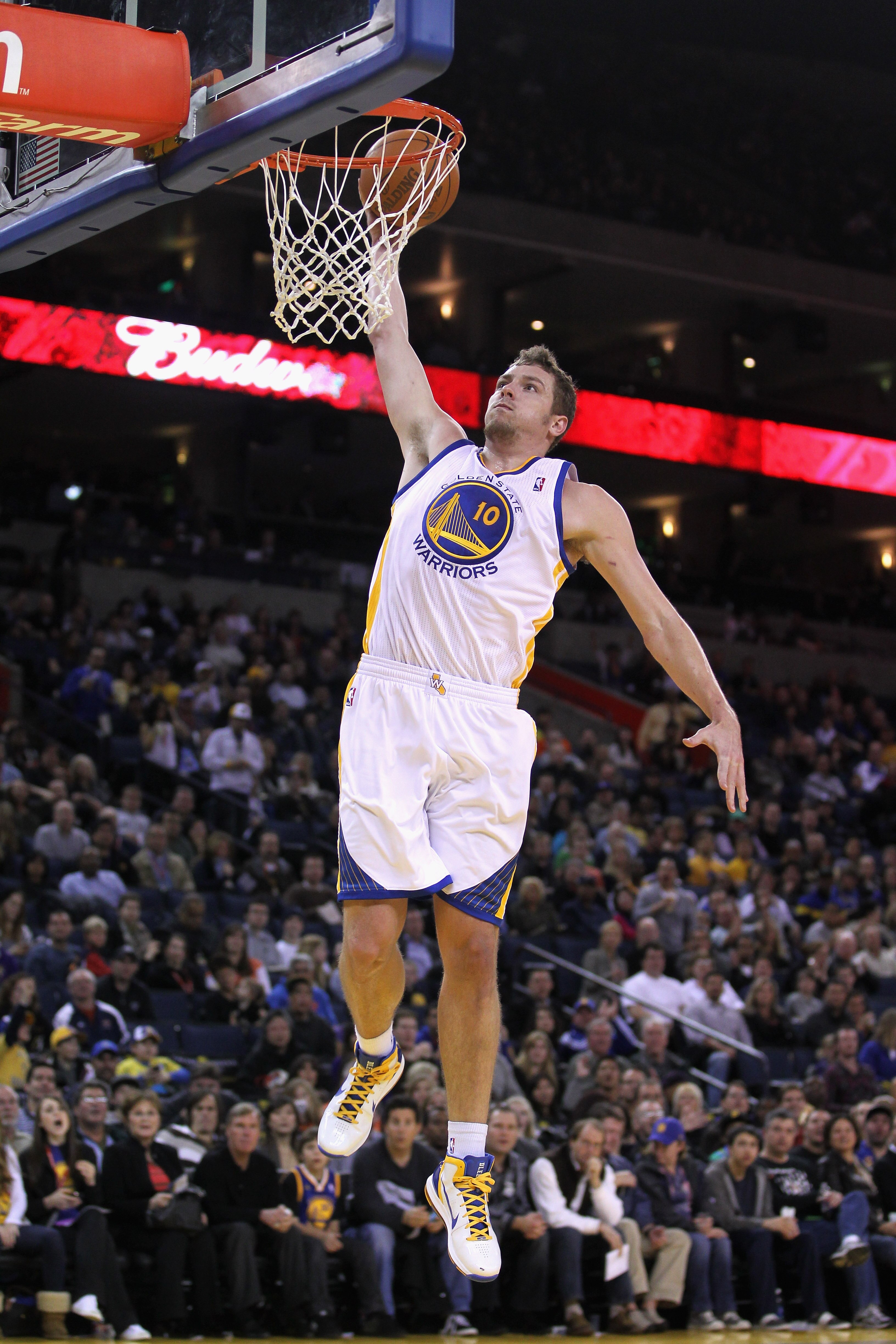 David Lee Warriors Dunk