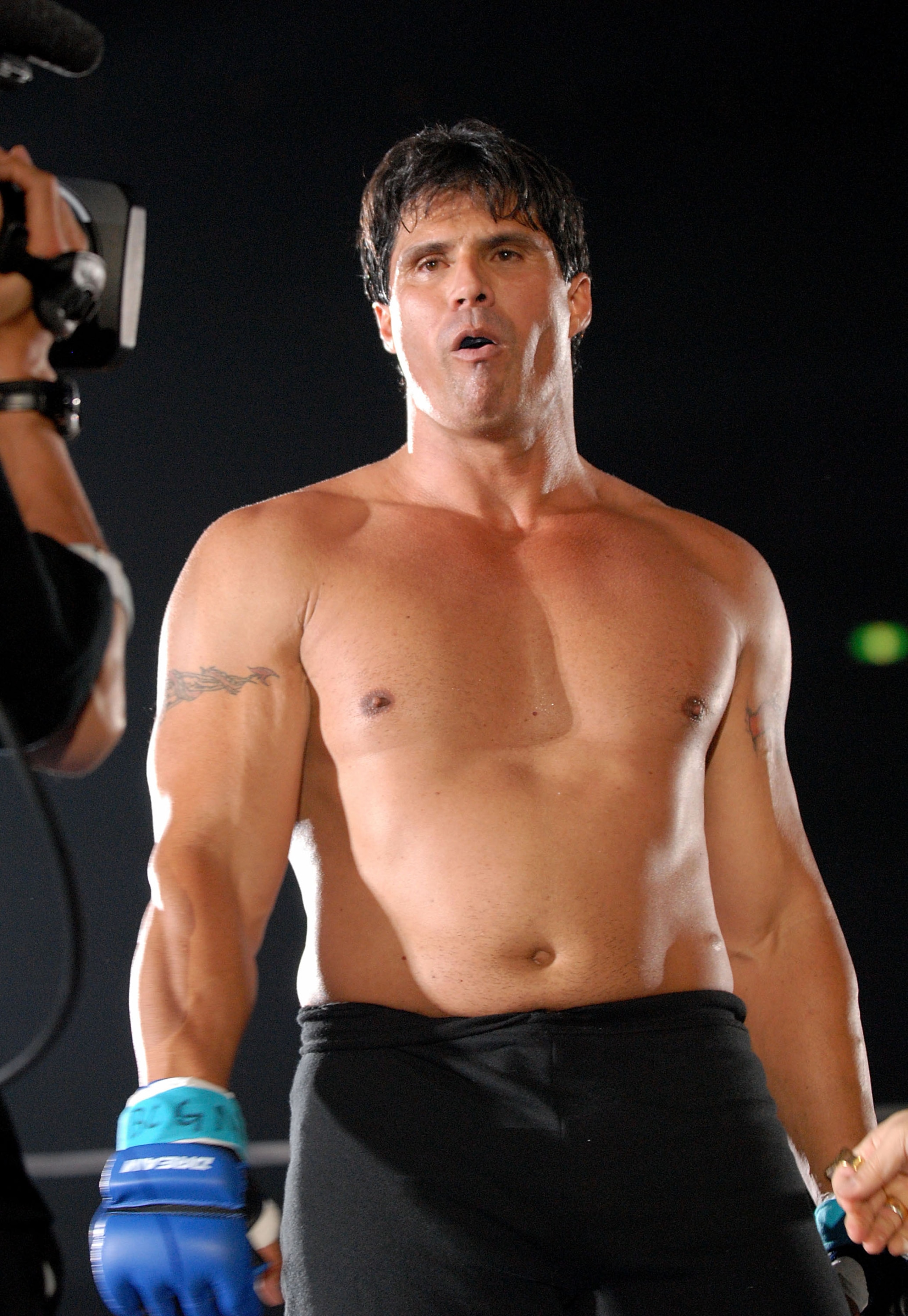 YOKOHAMA, JAPAN - MAY 26: Former Oakland Athletics slugger Jose Canseco looks on prior to the match with Choi Hong-man at first Round of Super Hulk Tournament during Dream.9 at Yokohama Arena on May 26, 2009 in Yokohama, Kanagawa, Japan. Canseco lost at YOKOHAMA, JAPAN - MAY 26: Former Oakland Athletics slugger Jose Canseco looks on prior to the match with Choi Hong-man at first Round of Super Hulk Tournament during Dream.9 at Yokohama Arena on May 26, 2009 in Yokohama, Kanagawa, Japan. Canseco lost at