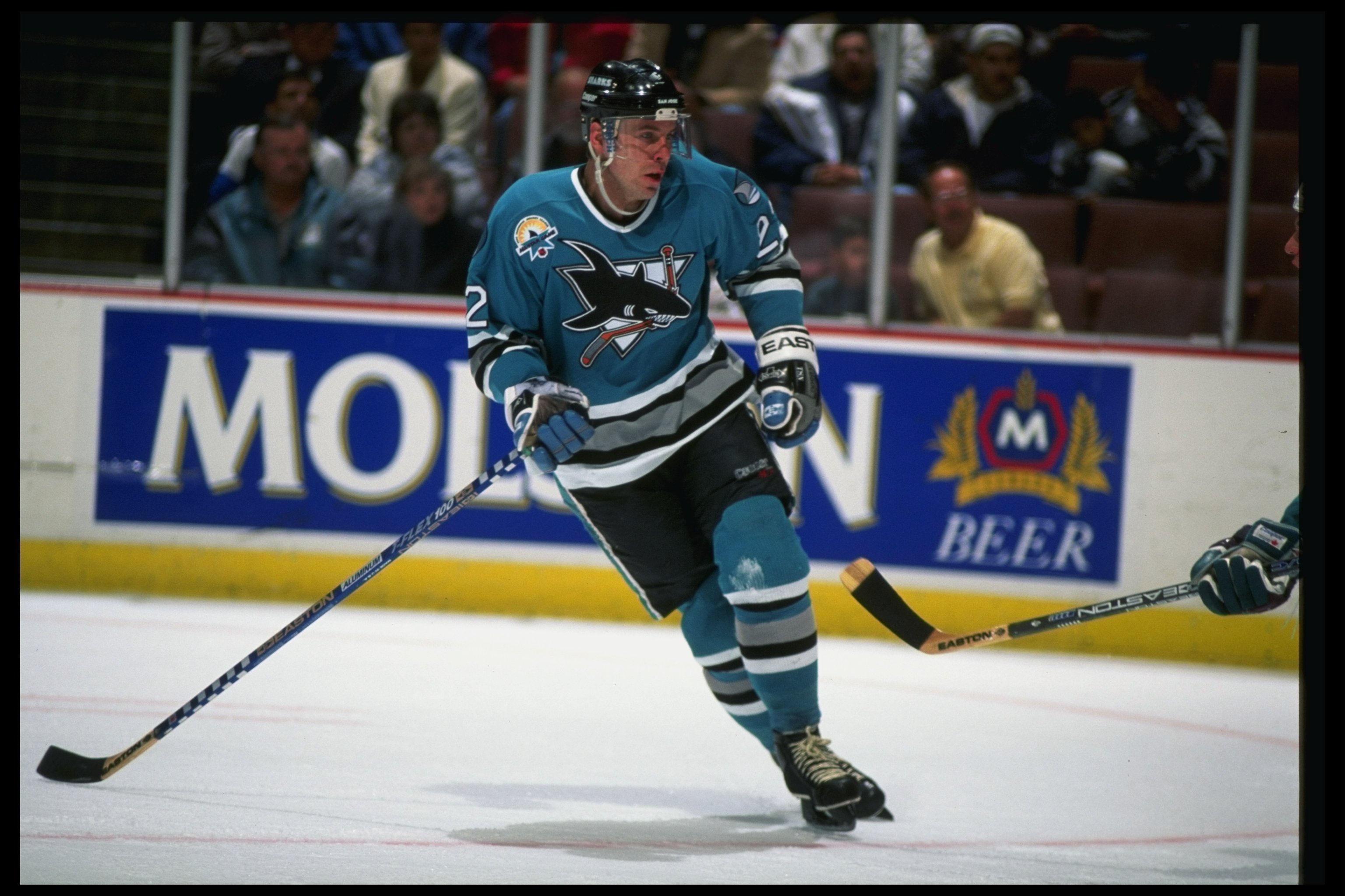 Ed Belfour 1997 San Jose Sharks Throwback NHL Hockey Jersey