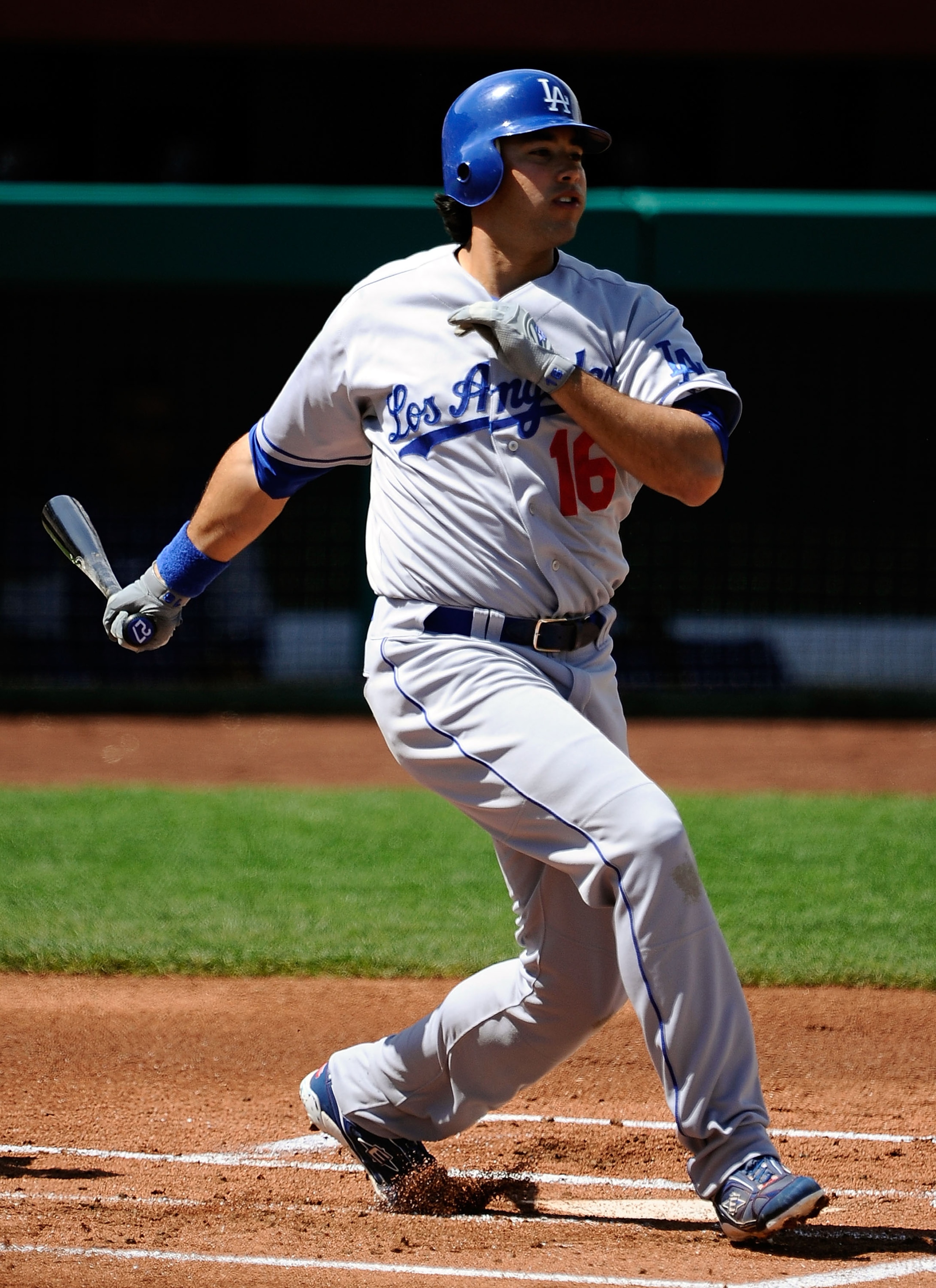 SCOTTSDALE, AZ - MARCH 18:  Andre Ethier #16 of the Los Angeles Dodgers plays against the San Francisco Giants during the baseball game at Scottsdale Stadium on March 18, 2011 in Scottsdale, Arizona.  (Photo by Kevork Djansezian/Getty Images)