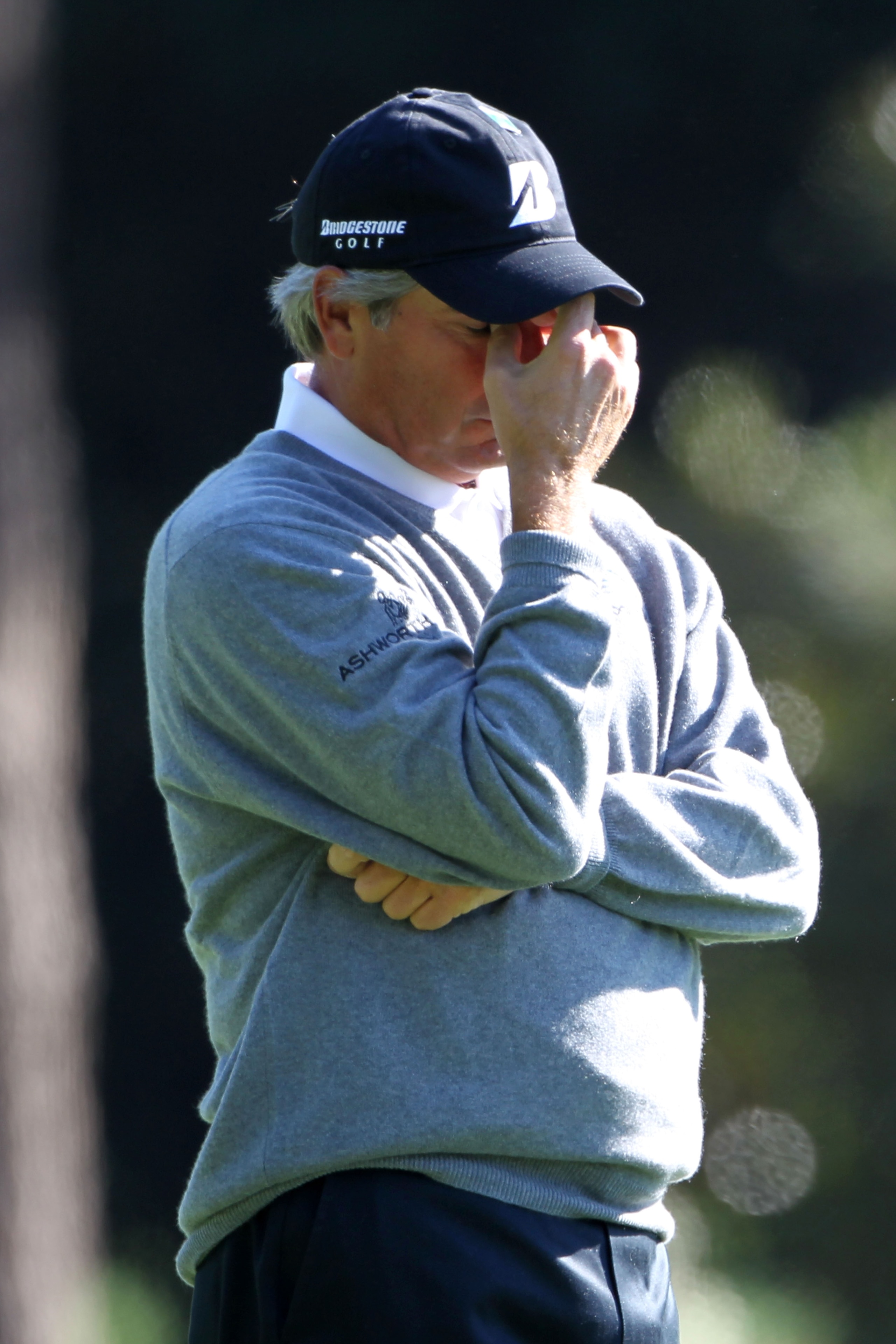 AUGUSTA, GA - APRIL 09:  Fred Couples waits in a fairway during the second round of the 2010 Masters Tournament at Augusta National Golf Club on April 9, 2010 in Augusta, Georgia.  (Photo by Jamie Squire/Getty Images)
