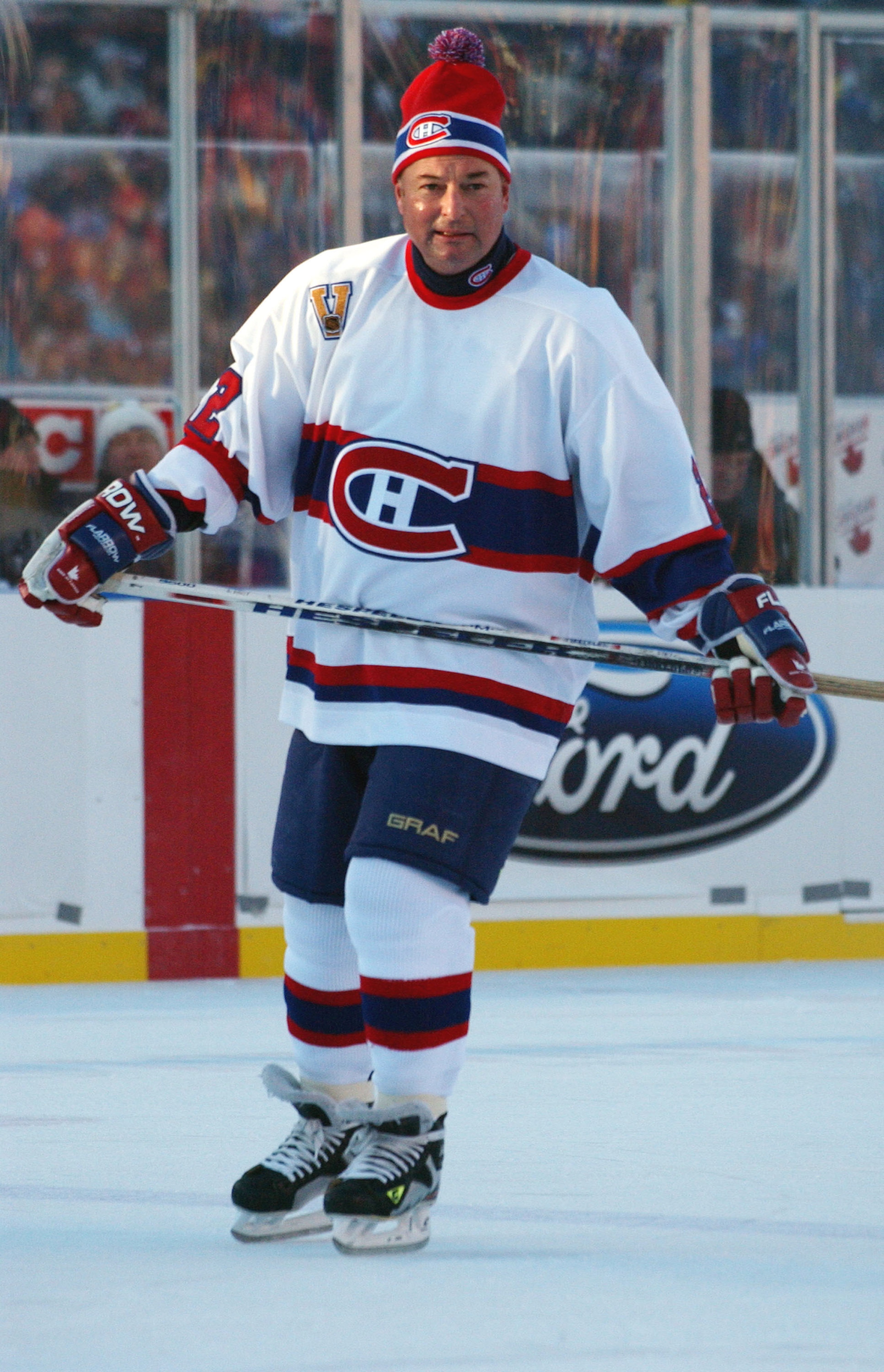 EDMONTON, CANADA - NOVEMBER 22:  Steve Shutt #22 of the Montreal Canadiens skates against the Edmonton Oilers during the Molson Canadien Heritage Classic Megastars Game on November 22, 2003 at Commonwealth Stadium in Edmonton, Canada.  (Photo by Dave Sand