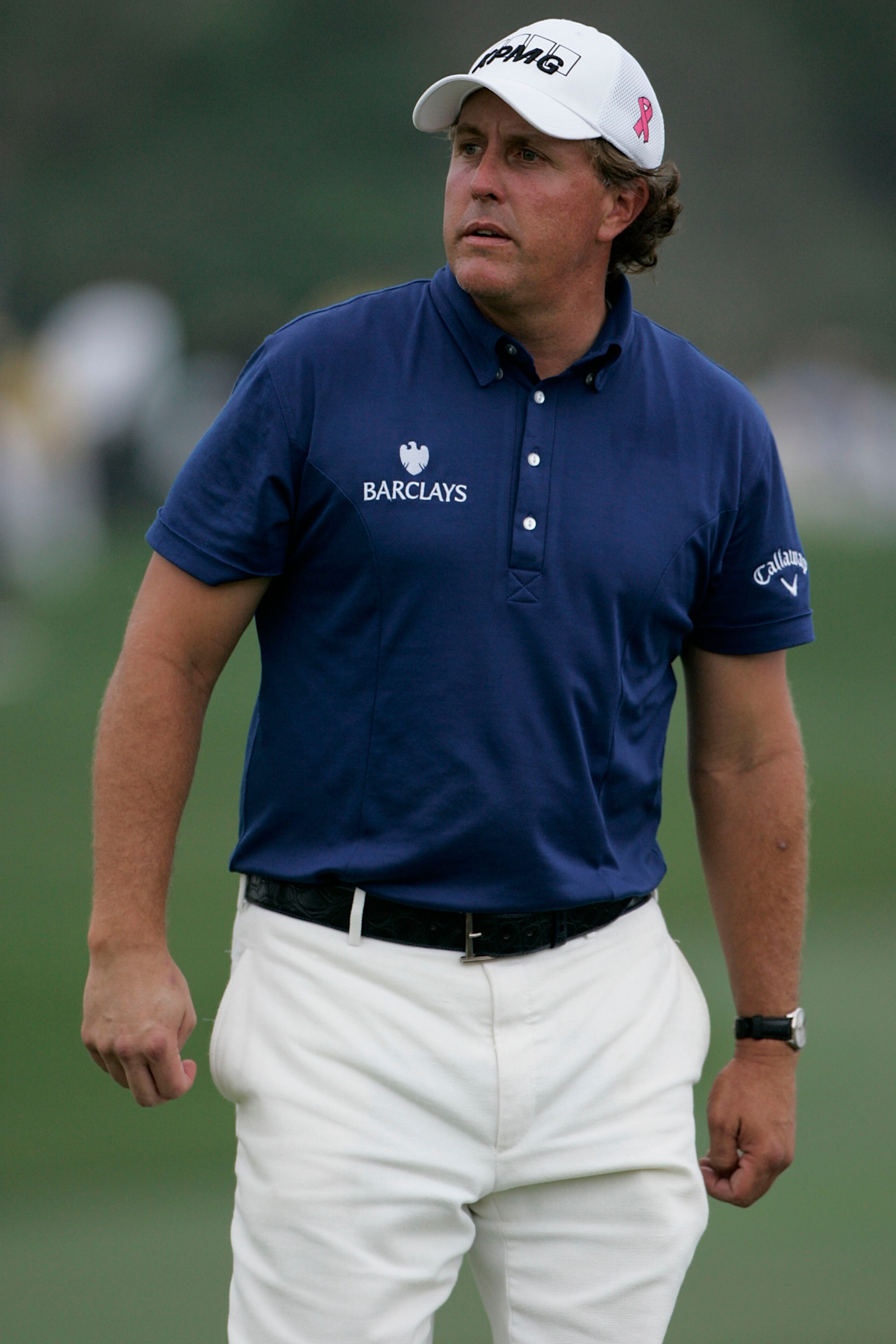 HUMBLE, TX - APRIL 03:  Phil Mickelson looks on during the final round of the Shell Houston Open at Redstone Golf Club on April 3, 2011 in Humble, Texas.  (Photo by Michael Cohen/Getty Images)