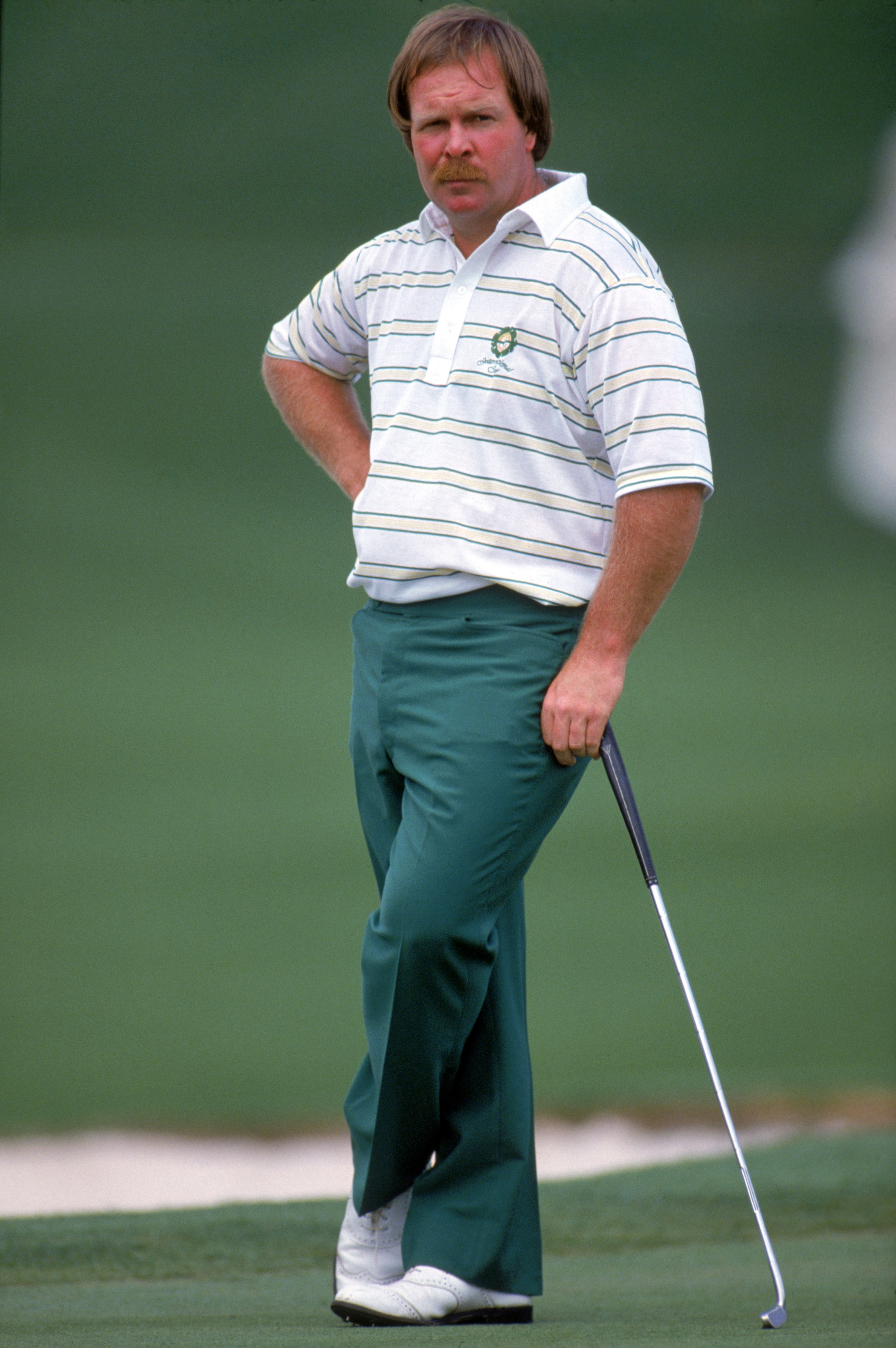 AUGUSTA, GA - 1984:  Craig Stadler stands on the green during the 1984 U.S. Masters at Augusta National Golf Course in Agusta, Georgia.  (Photo by David Cannon/Getty Images)