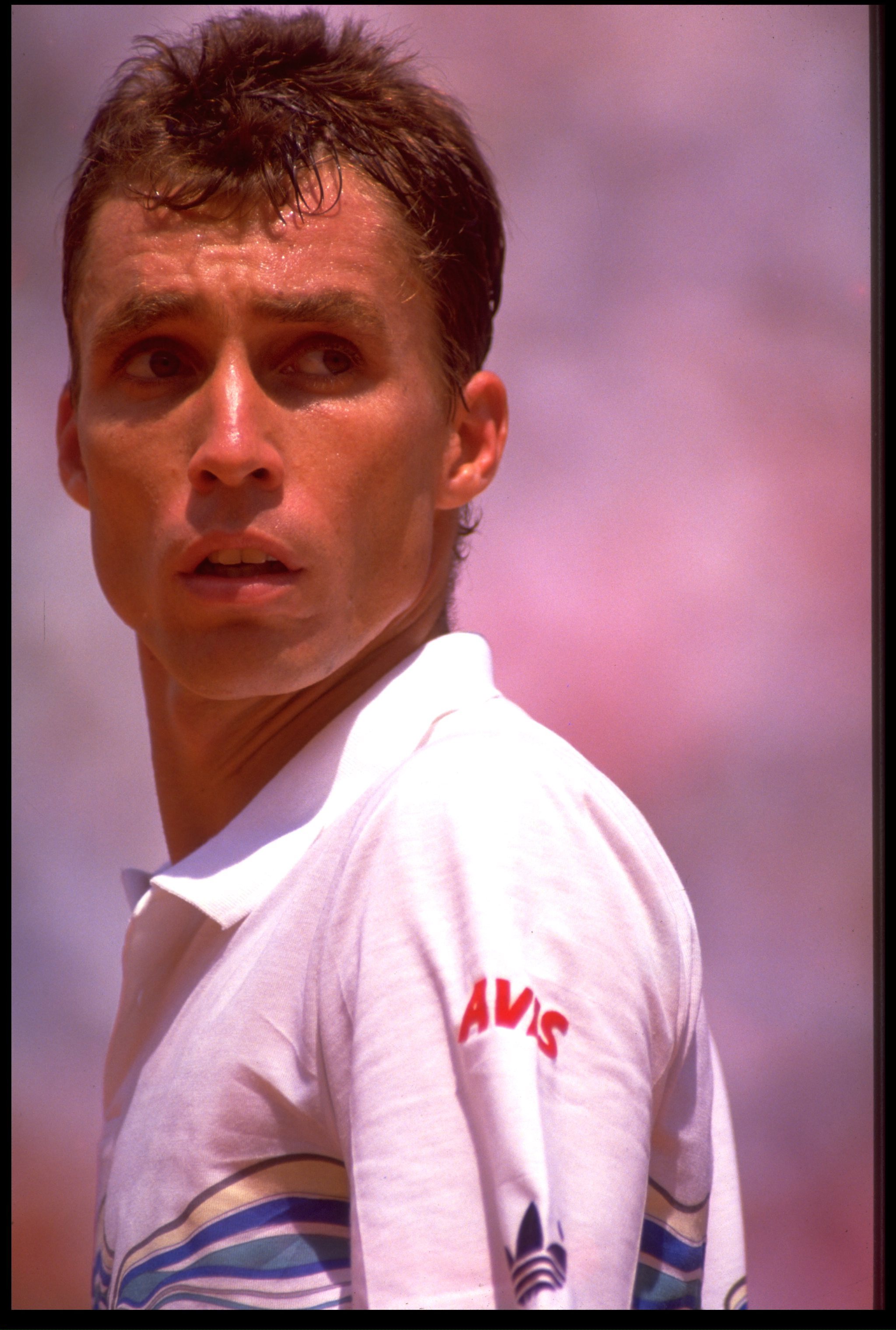 MAY 1987:  IVAN LENDL OF CZECHOSLOVAKIA LOOKING SURPRISED DURING A MATCH AT THE 1987 FRENCH OPEN AT ROLAND GARROS TENNIS CLUB IN PARIS.