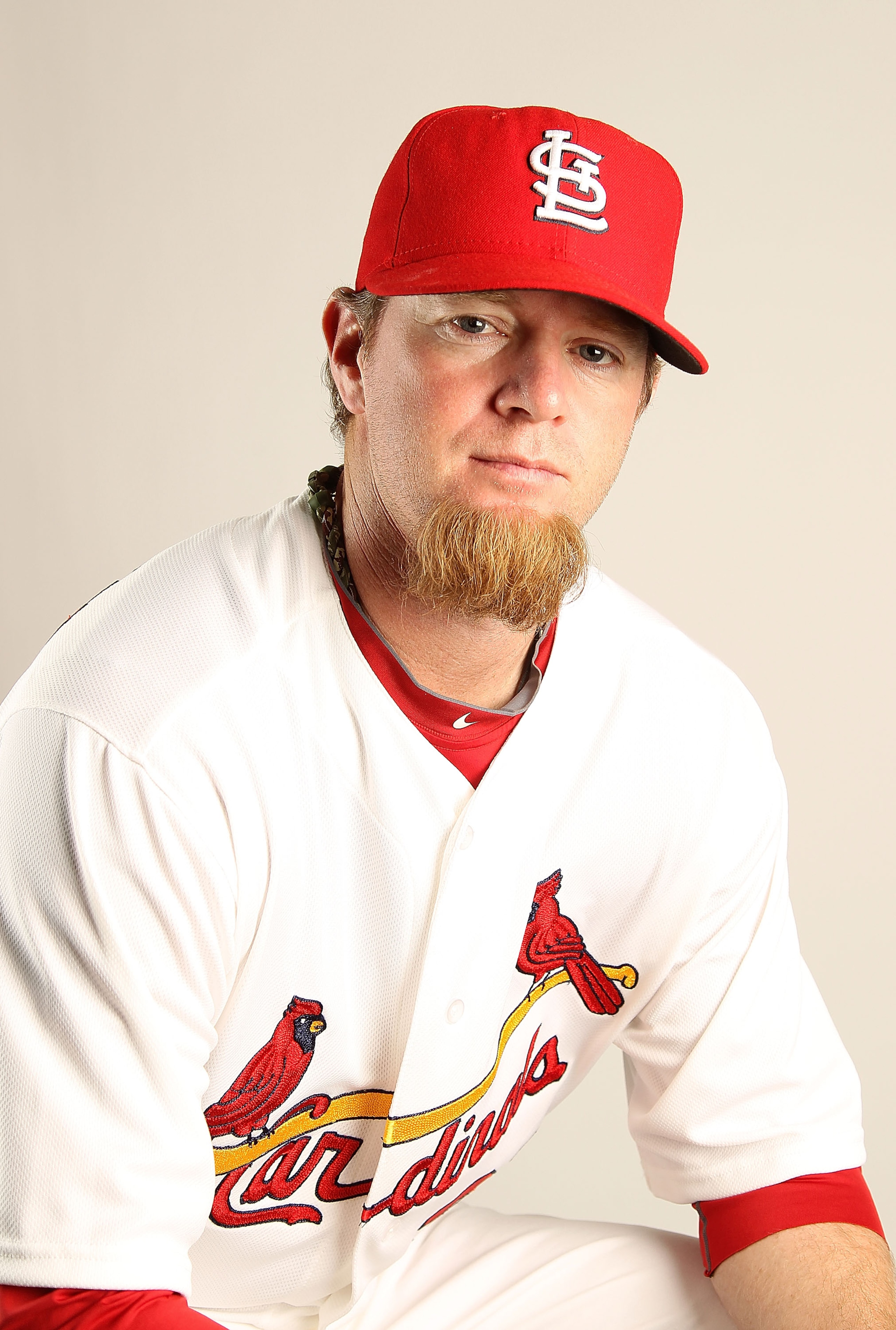 JUPITER, FL - FEBRUARY 24:  Ryan Franklin #31 of the St. Louis Cardinals poses for a portrait during Photo Day at Roger Dean Stadium on February 24, 2011 in Jupiter, Florida.  (Photo by Mike Ehrmann/Getty Images)