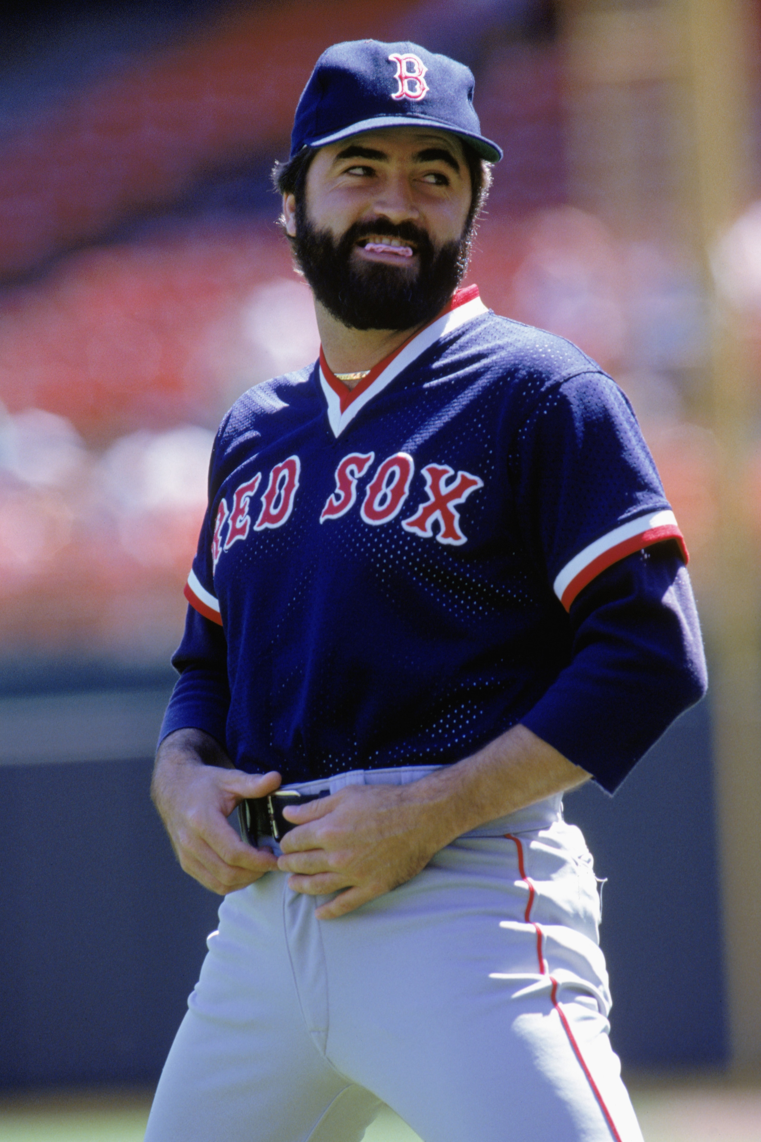 1990:  Jeff Reardon of the Boston Red Sox looks on during the 1990 season. (Photo by Otto Greule Jr/Getty Images)