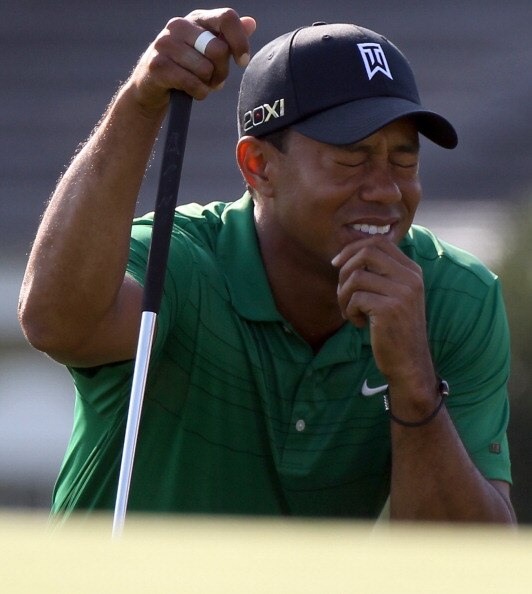ORLANDO, FL - MARCH 25:  Tiger Woods waits to play a shot on the 15th hole during the second round of the Bay Hill Invitational presented by MasterCard at the Bay Hill Club and Lodge on March 25, 2011 in Orlando, Florida.  (Photo by Sam Greenwood/Getty Im
