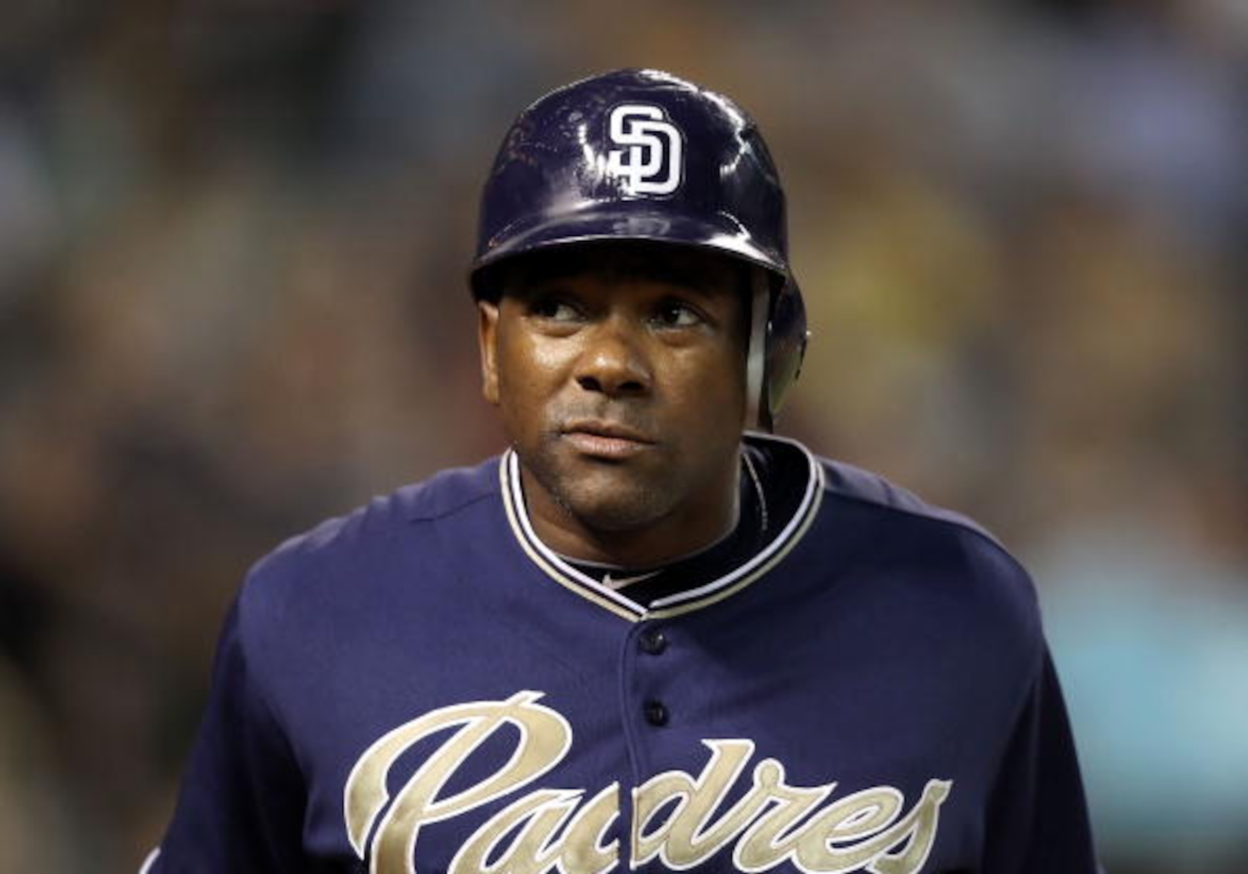 PHOENIX - AUGUST 30: Miguel Tejada #10 of the San Diego Padres on deck during the Major League Baseball game against the Arizona Diamondbacks at Chase Field on August 30, 2010 in Phoenix, Arizona. The Diamondbacks defeated the Padres 7-2. (Photo by Chri PHOENIX - AUGUST 30: Miguel Tejada #10 of the San Diego Padres on deck during the Major League Baseball game against the Arizona Diamondbacks at Chase Field on August 30, 2010 in Phoenix, Arizona. The Diamondbacks defeated the Padres 7-2. (Photo by Chri
