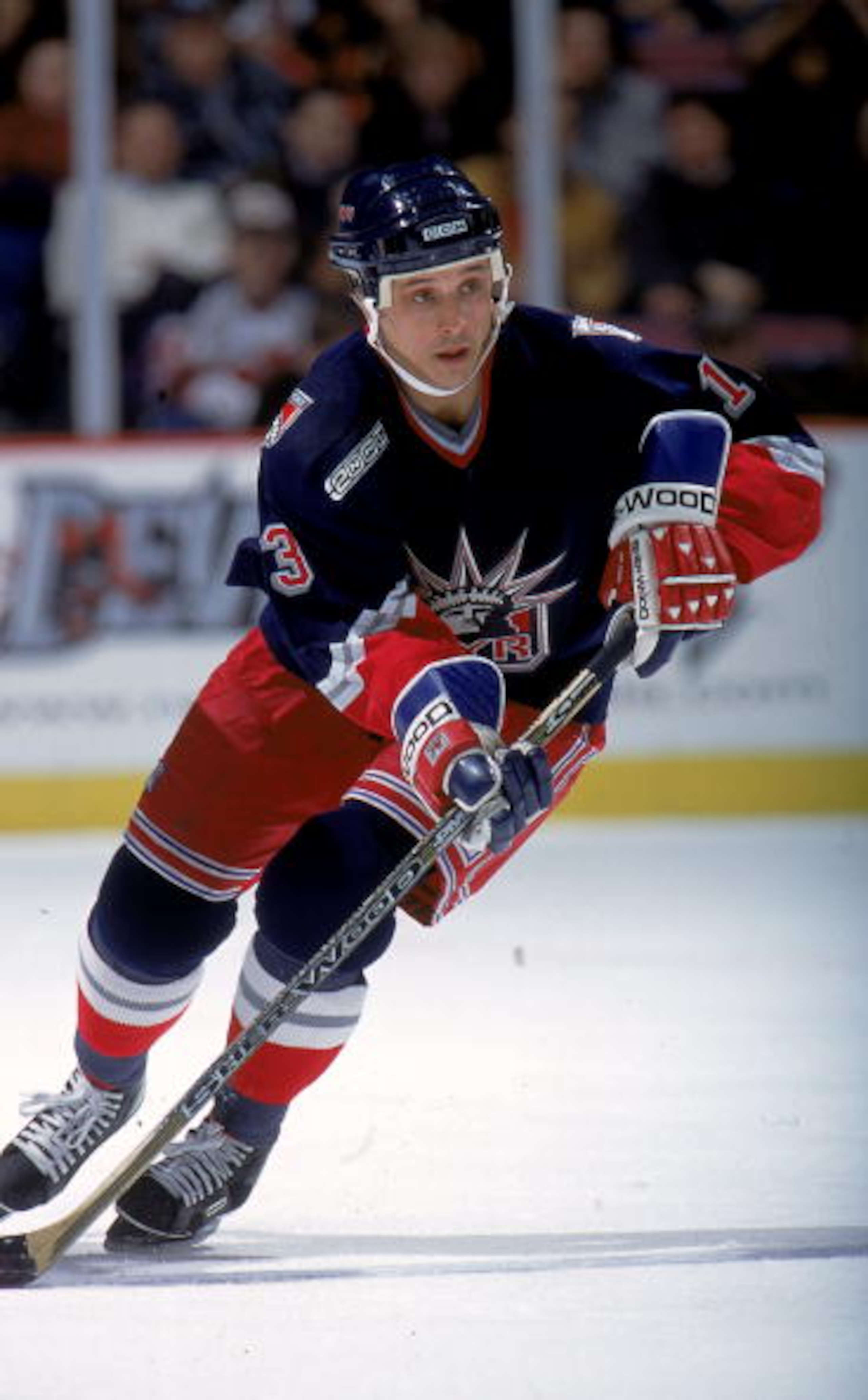 1 Dec 1999:  Valeri Kamensky #13 of the New York Rangers moves on the ice during the game against the New Jersey Devils at the Continental Airlines Arena, Meadowlands, New Jersey. The Devils defeated the Rangers 3-2. Mandatory Credit: Jamie Squire  /Allsp