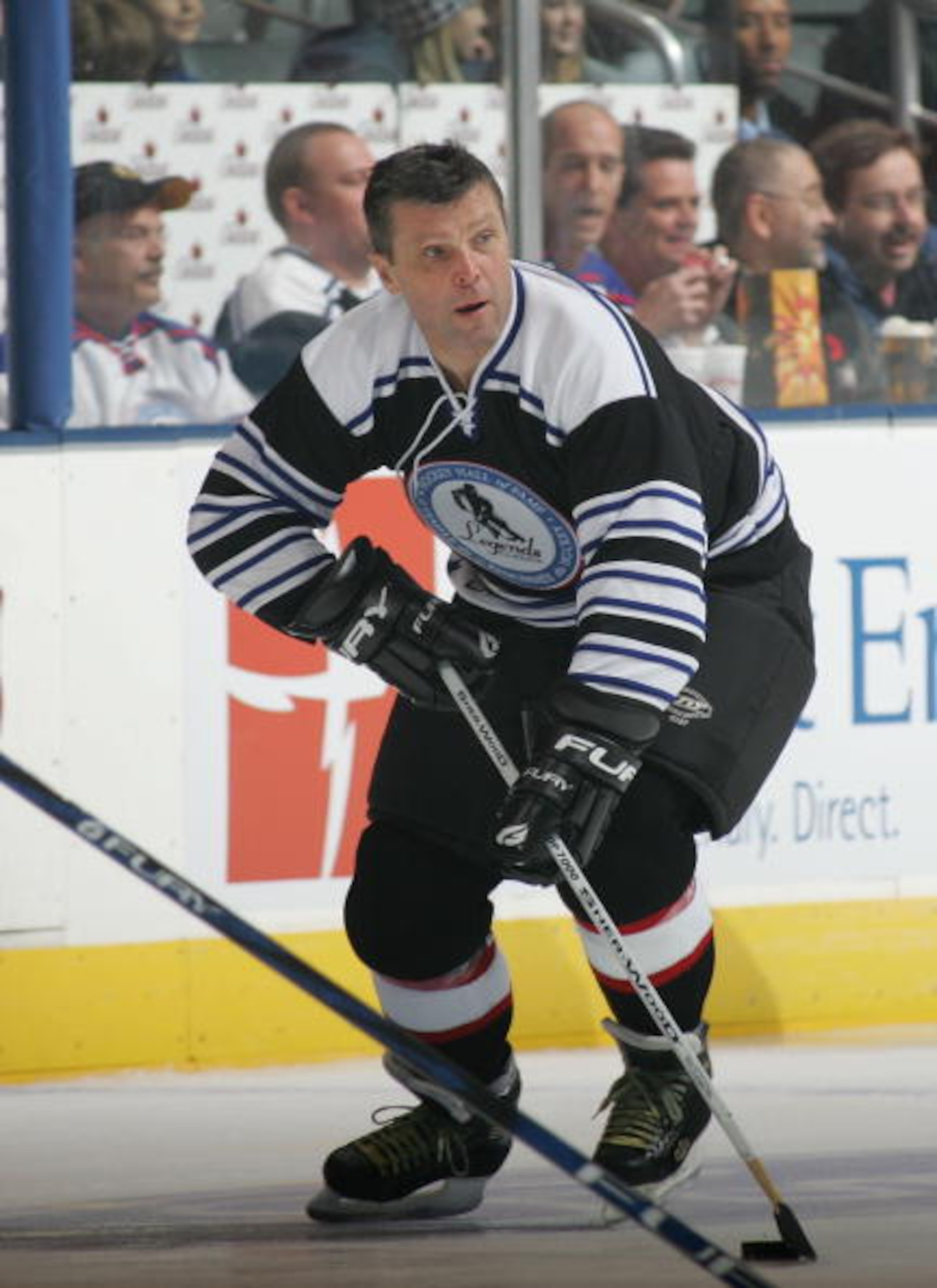 TORONTO, ON - NOVEMBER 11:  Peter Stastny #26 skates for the Expansion Legends at the Legends Classic Game on November 11, 2007 at the Air Canada Centre in Toronto, Ontario, Canada.  (Photo by Bruce Bennett/Getty Images)