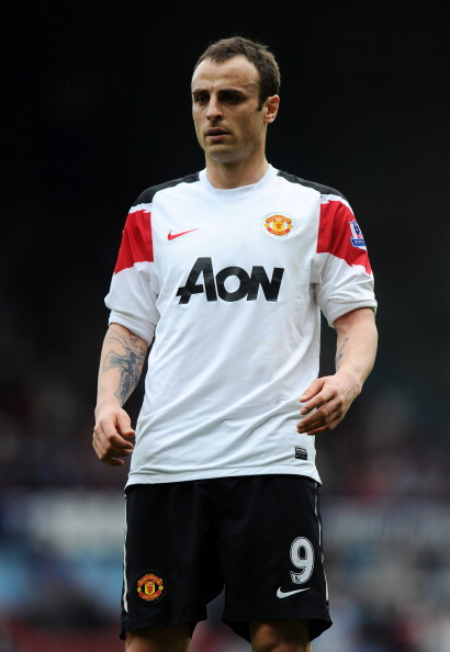 LONDON, ENGLAND - APRIL 02:  Dimitar Berbatov of Manchester United looks on during the Barclays Premier League match between West Ham United and Manchester United at the Boleyn Ground on April 2, 2011 in London, England.  (Photo by Mike Hewitt/Getty Image