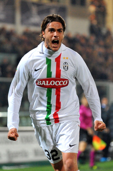 CESENA, ITALY - MARCH 12:  Alessandro Matri of Juventus celebrates scoring a goal during the Serie A match between AC Cesena and Juventus FC at Dino Manuzzi Stadium on March 12, 2011 in Cesena, Italy.  (Photo by Roberto Serra/Getty Images)