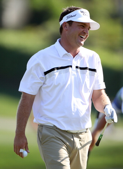 ORLANDO, FL - MARCH 25:  Jason Bohn reacts to a birdie on the 17th hole during the second round of the Bay Hill Invitational presented by MasterCard at the Bay Hill Club and Lodge on March 25, 2011 in Orlando, Florida.  (Photo by Sam Greenwood/Getty Image