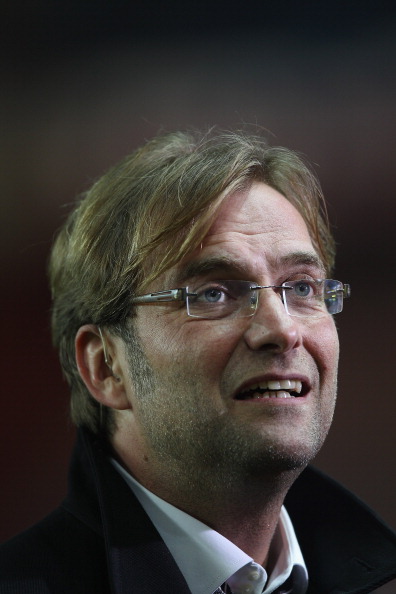 PARIS - NOVEMBER 04: Jurgen Klopp the Borussia head coach during the UEFA Europa League Group J match between Paris Saint Germain and Borussia Dortmund at the Parc des Princes on November 4, 2010 in Paris, France. (Photo by Michael Steele/Getty Images)