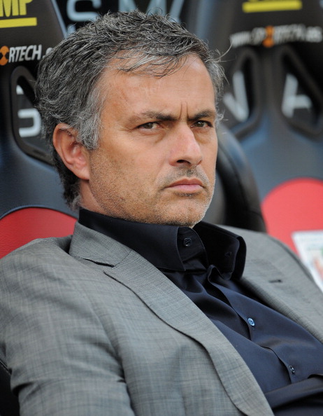 BILBAO, SPAIN - APRIL 09: Head coach Jose Mourinho of Real Madrid during the La Liga match between Athletic Bilbao and Real Madrid at San Mames Stadium on April 9, 2011 in Bilbao, Spain. (Photo by Denis Doyle/Getty Images)