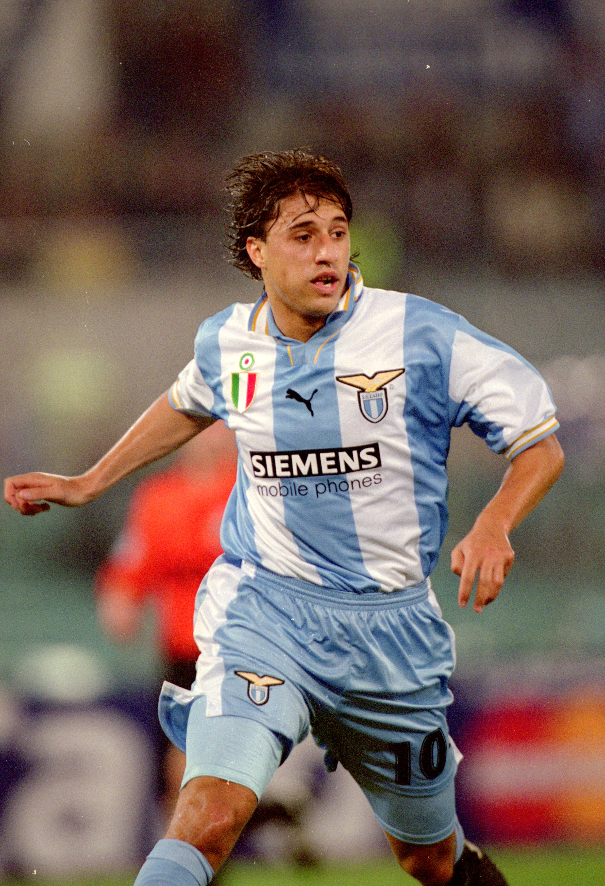 25 Oct 2000:  Hernan Crespo of Lazio in action during the UEFA Champions League match against Shakhtar Donetsk played at the Stadio Olimpico, in Rome, Italy. Lazio won the match 5-1. \ Mandatory Credit: Stuart Franklin /Allsport
