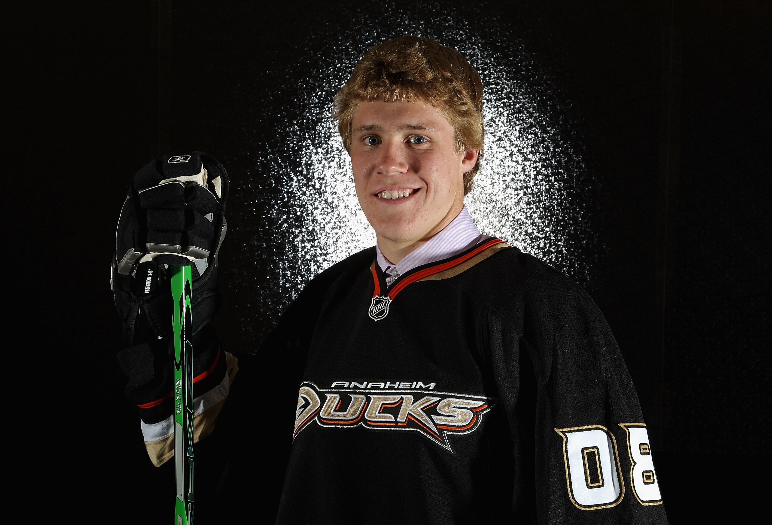 OTTAWA, ON - JUNE 20:  17th overall pick, Jake Gardiner of the Anaheim Ducks poses for a portrait at the 2008 NHL Entry Draft at Scotiabank Place on June 20, 2008 in Ottawa, Ontario, Canada.  (Photo by Andre Ringuette/Getty Images)