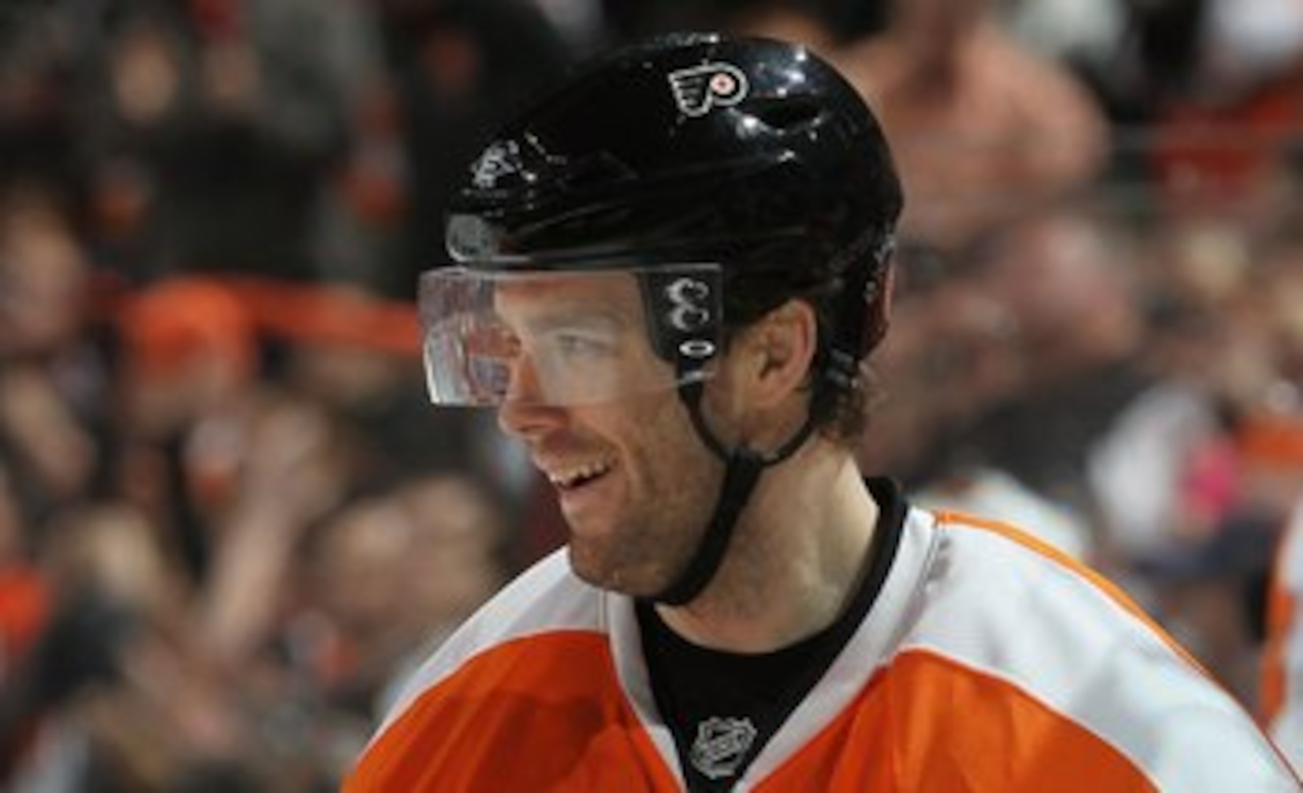 PHILADELPHIA, PA - MARCH 12:  Ville Leino #22 of the Philadelphia Flyers skates against the Atlanta Thrashers on March 12, 2011 at Wells Fargo Center in Philadelphia, Pennsylvania.  (Photo by Jim McIsaac/Getty Images)
