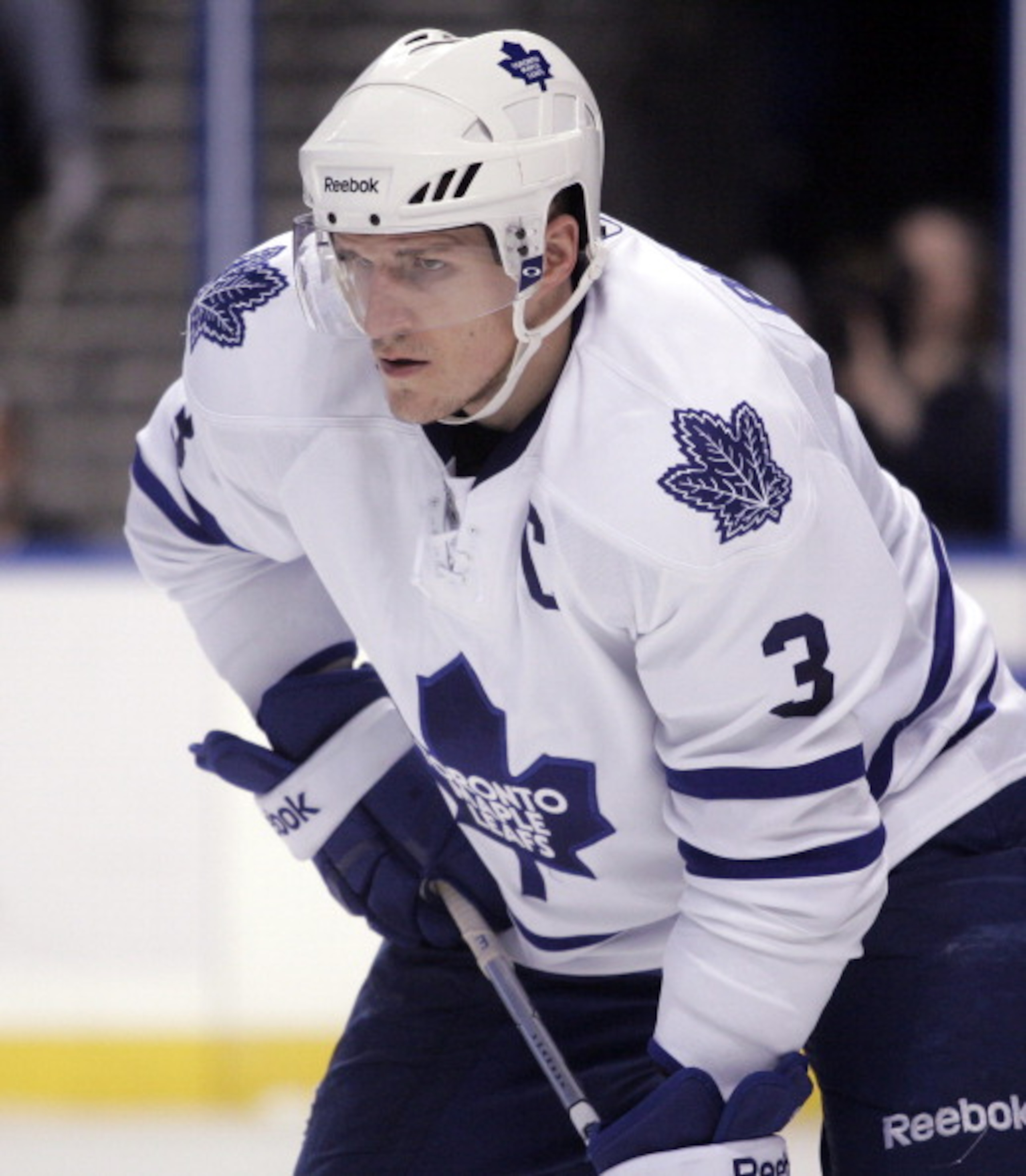 TAMPA, FL - JANUARY 25: Dion Phaneuf #3 of the Toronto Maple Leafs skates against the Tampa Bay Lightning at St. Pete Times Forum on January 25, 2011 in Tampa, Florida. The Lightning defeated the Leafs 2-0. (Photo by Justin K. Aller/Getty Images) TAMPA, FL - JANUARY 25: Dion Phaneuf #3 of the Toronto Maple Leafs skates against the Tampa Bay Lightning at St. Pete Times Forum on January 25, 2011 in Tampa, Florida. The Lightning defeated the Leafs 2-0. (Photo by Justin K. Aller/Getty Images)