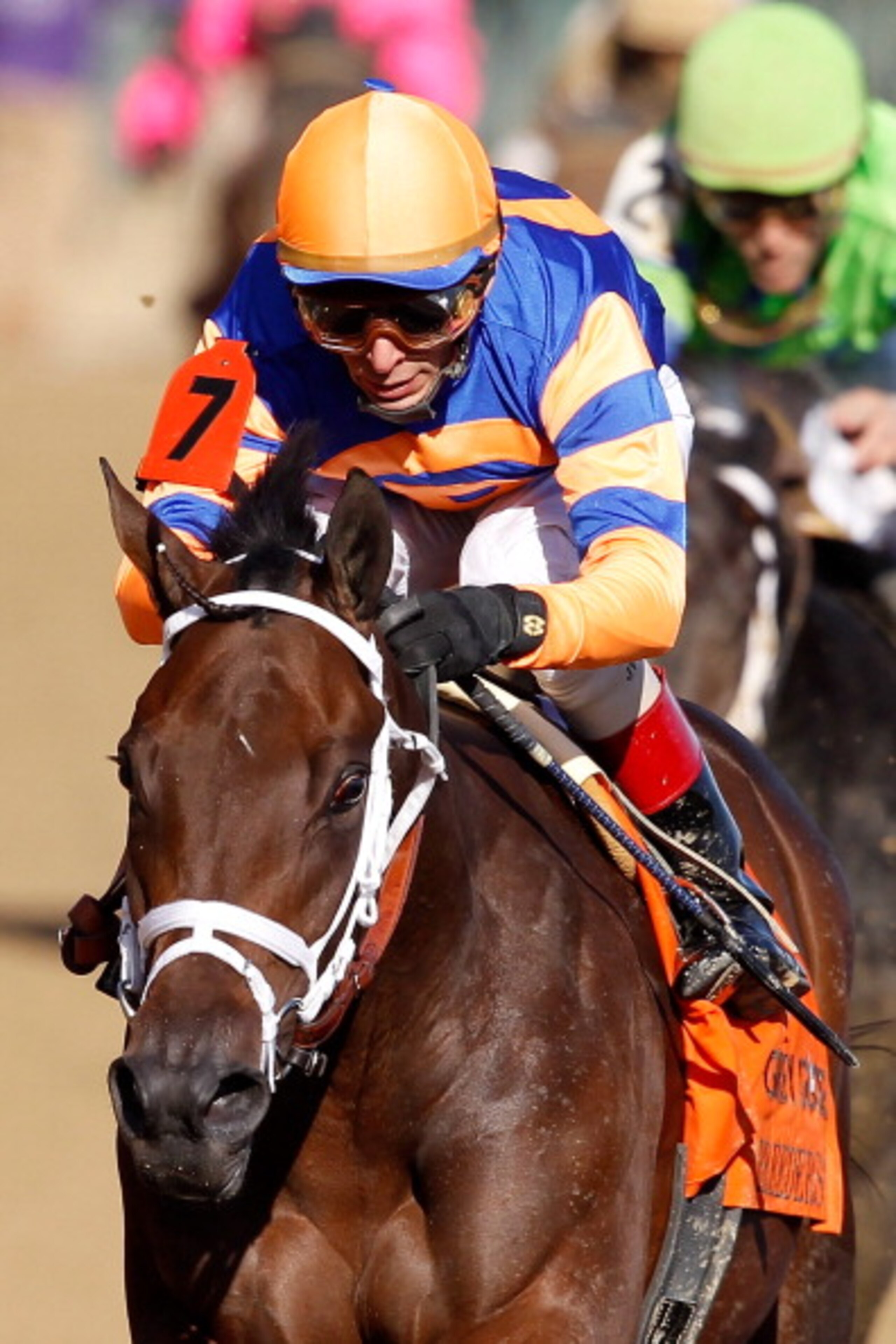 LOUISVILLE, KY - NOVEMBER 06: Uncle Mo, ridden by John Velazquez, crosses the finish mile to win the Juvenile during the Breeders' Cup World Championships at Churchill Downs on November 6, 2010 in Louisville, Kentucky. (Photo by Matthew Stockman/Getty Im LOUISVILLE, KY - NOVEMBER 06: Uncle Mo, ridden by John Velazquez, crosses the finish mile to win the Juvenile during the Breeders' Cup World Championships at Churchill Downs on November 6, 2010 in Louisville, Kentucky. (Photo by Matthew Stockman/Getty Im