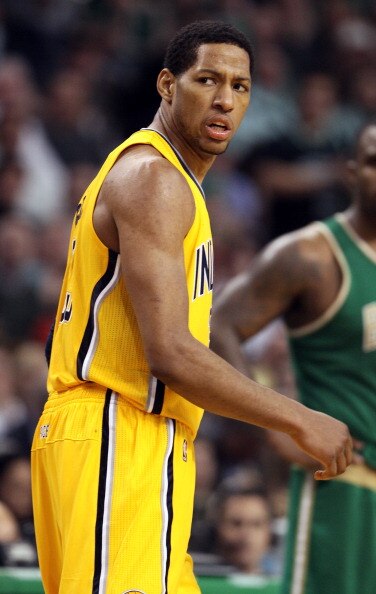 BOSTON, MA - MARCH 16:  Danny Granger #33 of the Indiana Pacers reacts after he is called for a technical foul in the second half against the Boston Celtics on March 16, 2011 at the TD Garden in Boston, Massachusetts. The Celtics defeated the Indiana Pace