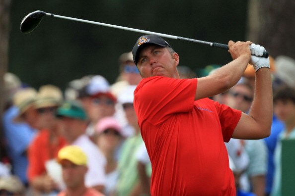 AUGUSTA, GA - APRIL 09:  Bo Van Pelt watches his tee shot on the 17th hole during the third round of the 2011 Masters Tournament at Augusta National Golf Club on April 9, 2011 in Augusta, Georgia.  (Photo by David Cannon/Getty Images)
