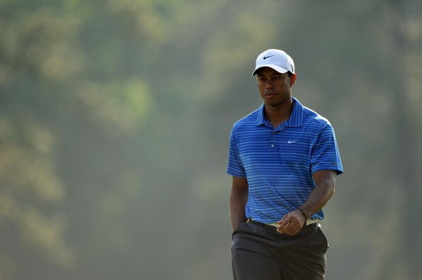 AUGUSTA, GA - APRIL 09:  Tiger Woods looks on during the third round of the 2011 Masters Tournament at Augusta National Golf Club on April 9, 2011 in Augusta, Georgia.  (Photo by Harry How/Getty Images)