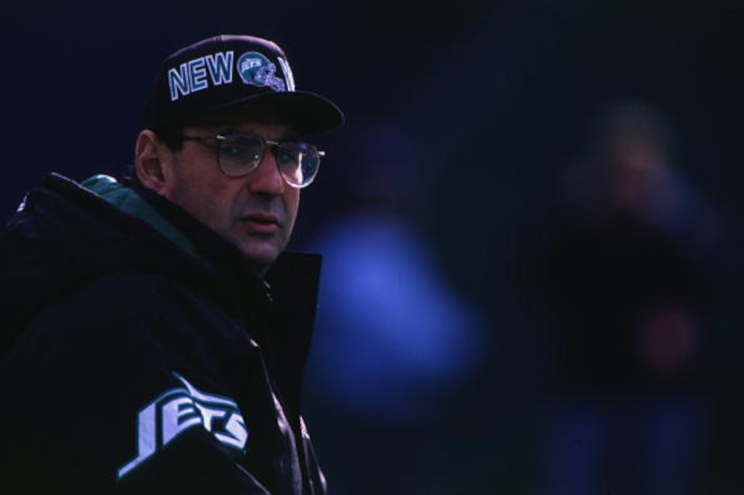3 Dec 1995: Head coach Rich Kotite of the New York Jets on the sideline during the Jets 23-20 loss to the St. Louis Rams at Giants Stadium in East Rutherford, New Jersey.