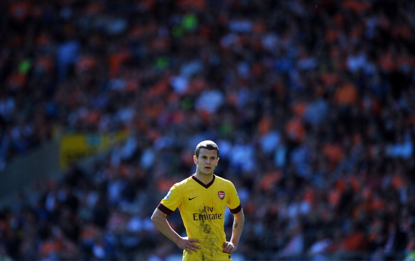 BLACKPOOL, ENGLAND - APRIL 10:  Jack Wilshere of Arsenal looks on during the Barclays Premier League match between Blackpool and Arsenal at Bloomfield Road on April 10, 2011 in Blackpool, England.  (Photo by Chris Brunskill/Getty Images)