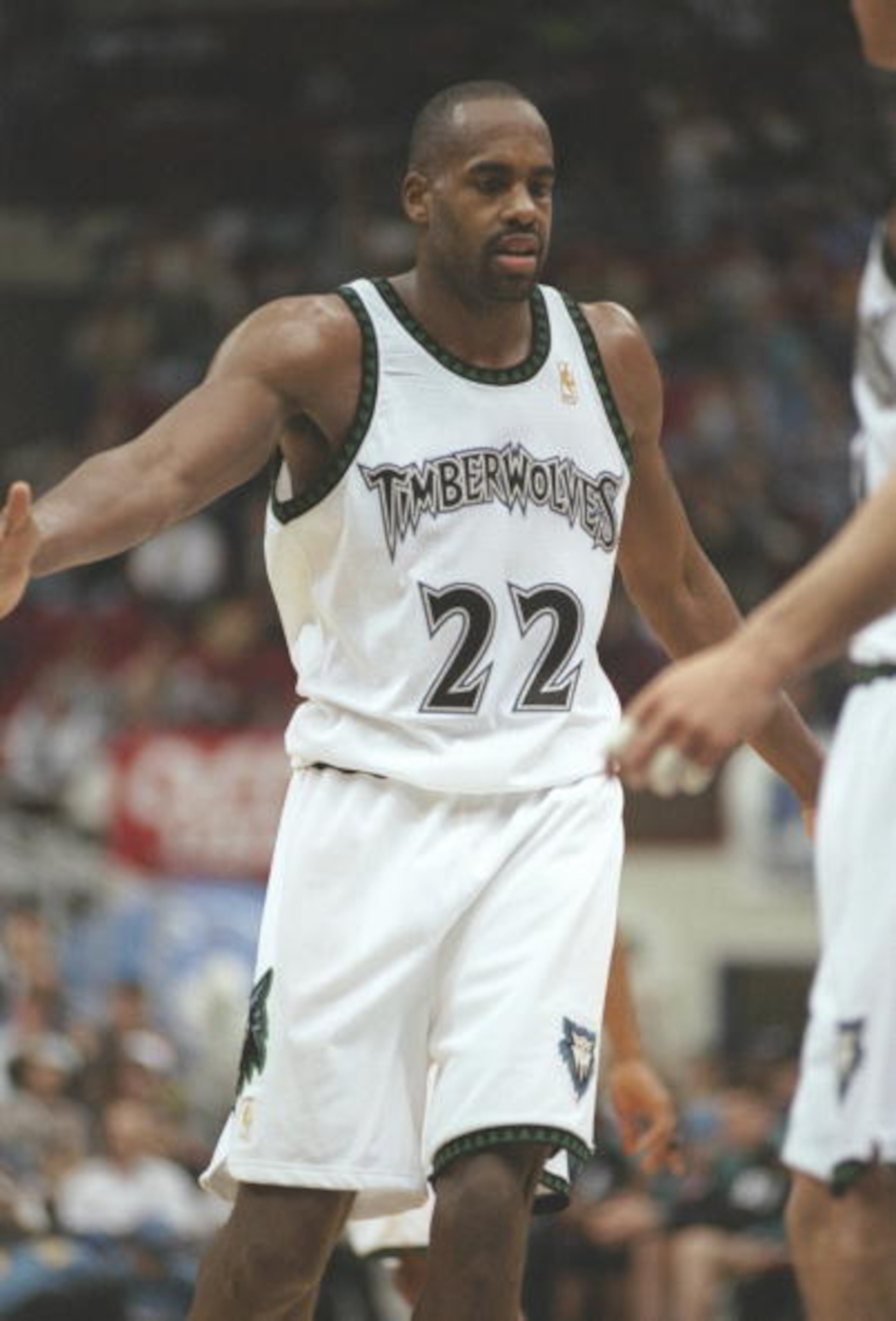 6 Feb 1997:  Center Dean Garret of the Minnesota Timberwolves walks down the court during a game against the Vancouver Grizzlies at the Target Center in Minneapolis, Minnesota.  The Timberwolves won the game 103-86.   Mandatory Credit: Elsa Hasch  /Allspo