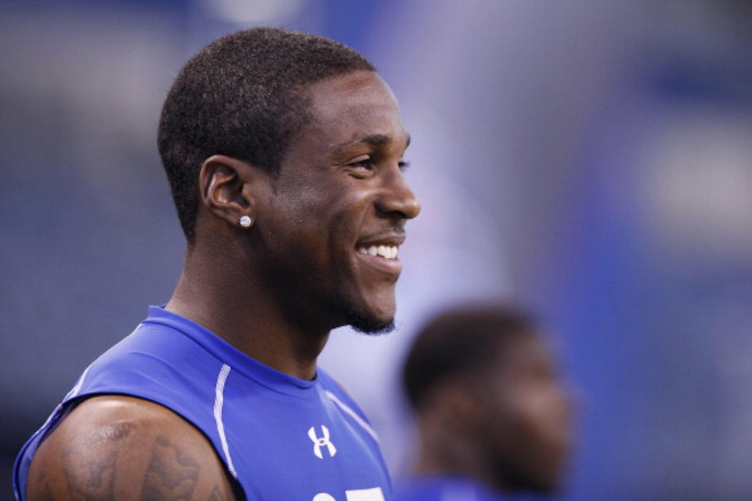 INDIANAPOLIS, IN - MARCH 1: Defensive back Patrick Peterson of LSU looks on during the 2011 NFL Scouting Combine at Lucas Oil Stadium on February 28, 2011 in Indianapolis, Indiana. (Photo by Joe Robbins/Getty Images)