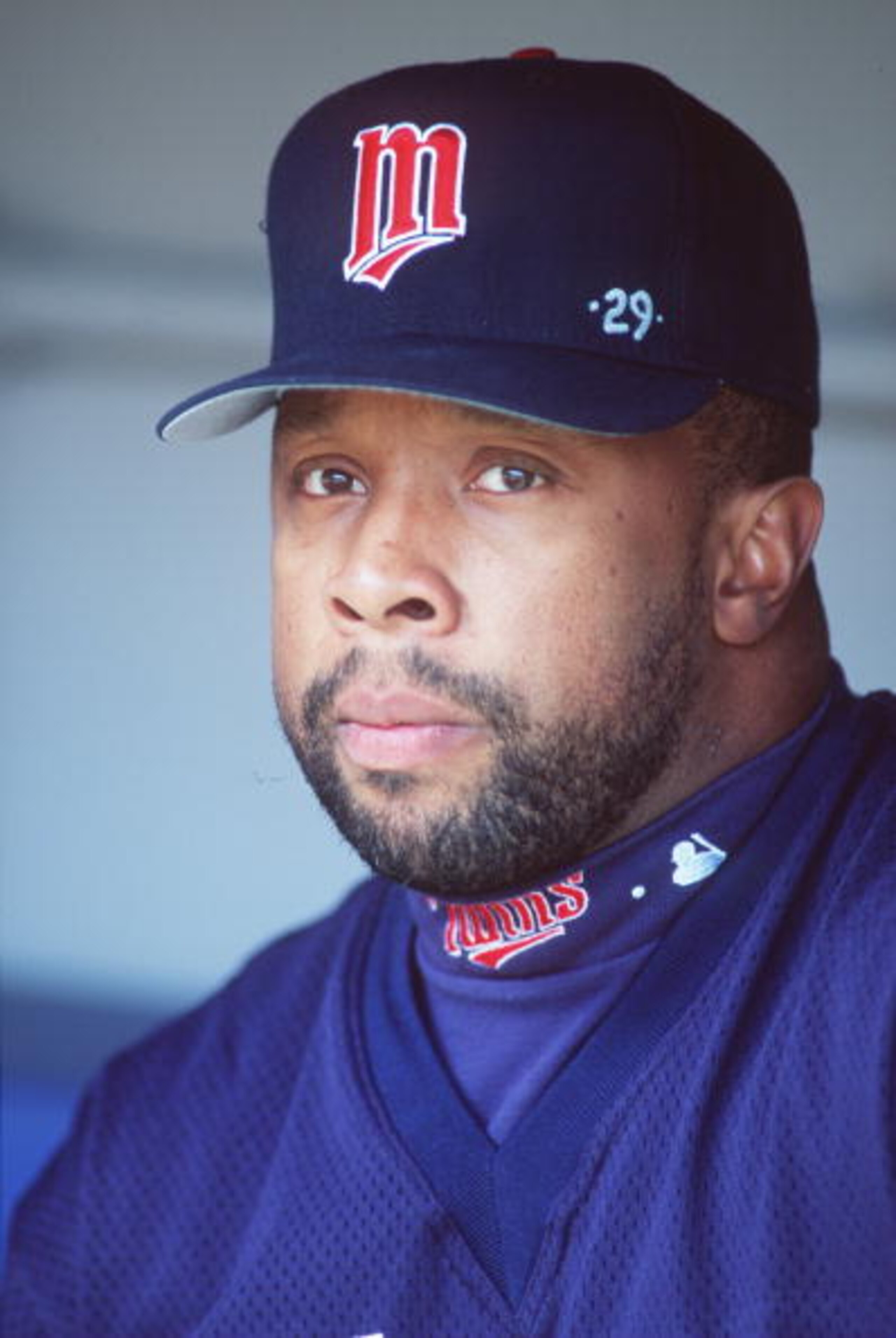 27 Apr 1996: Outfielder Kirby Puckett of the Minnesota Twins looks on during the Twins 4-3 win over the New York Yankees at Yankee Stadium in New York, New York.