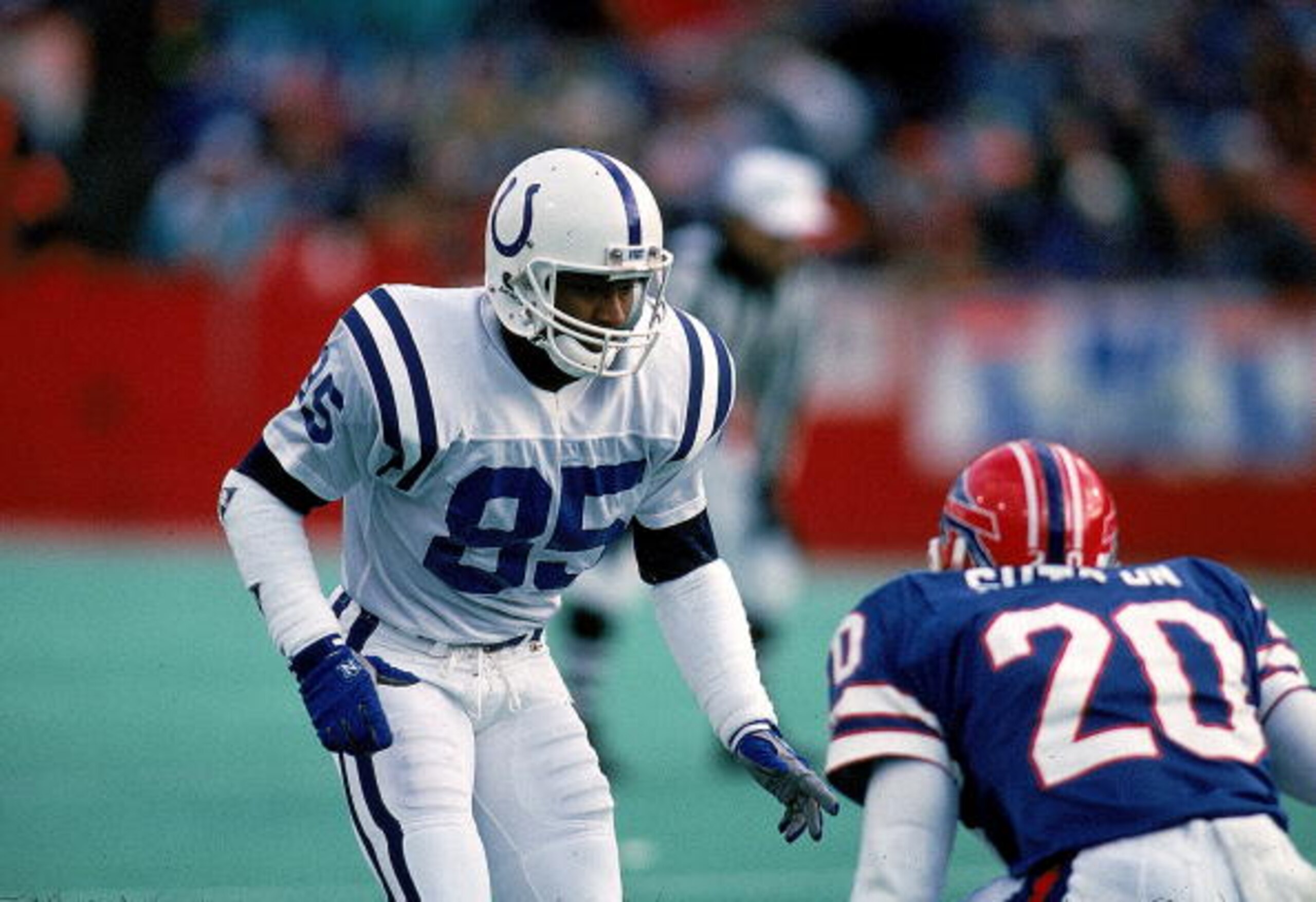 2 Nov 1989: Andre Rison #85 of the Indianapolis Colts moves on the field during a game against the Buffalo Bills. 2 Nov 1989: Andre Rison #85 of the Indianapolis Colts moves on the field during a game against the Buffalo Bills.