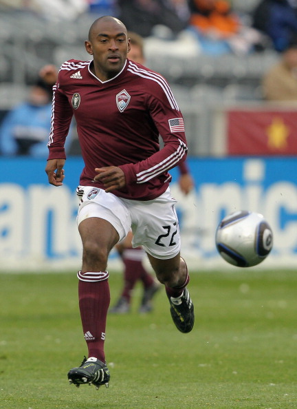 COMMERCE CITY, CO - APRIL 03:  Marvell Wynne #22 of the Colorado Rapids controls the ball against D.C. United at Dick's Sporting Goods Park on April 3, 2011 in Commerce City, Colorado. The Rapids defeated D.C. United 4-1.  (Photo by Doug Pensinger/Getty I