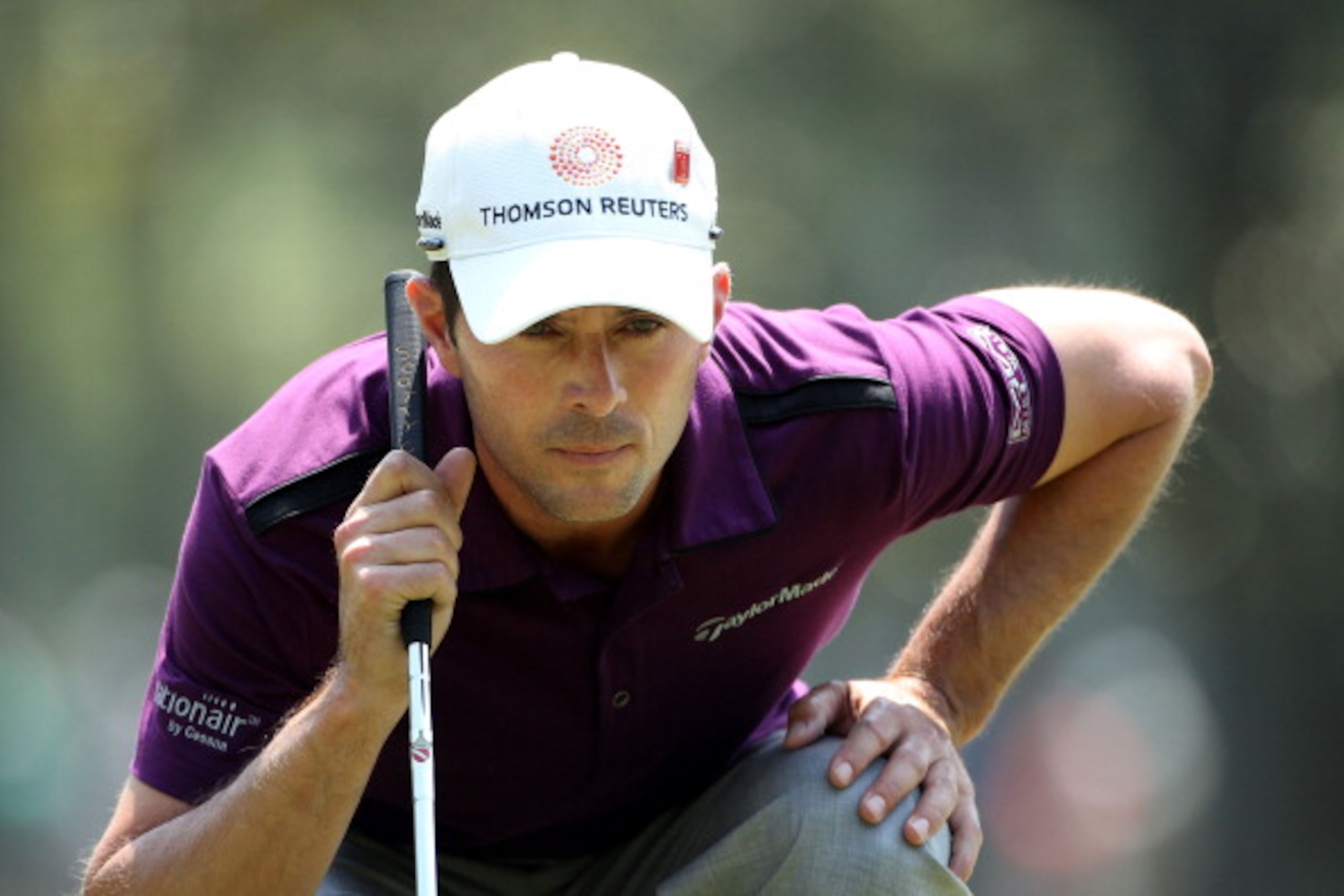 AUGUSTA, GA - APRIL 08: Mike Weir of Canada lines up a putt on the first green during the second round of the 2011 Masters Tournament at Augusta National Golf Club on April 8, 2011 in Augusta, Georgia. (Photo by Andrew Redington/Getty Images) AUGUSTA, GA - APRIL 08: Mike Weir of Canada lines up a putt on the first green during the second round of the 2011 Masters Tournament at Augusta National Golf Club on April 8, 2011 in Augusta, Georgia. (Photo by Andrew Redington/Getty Images)