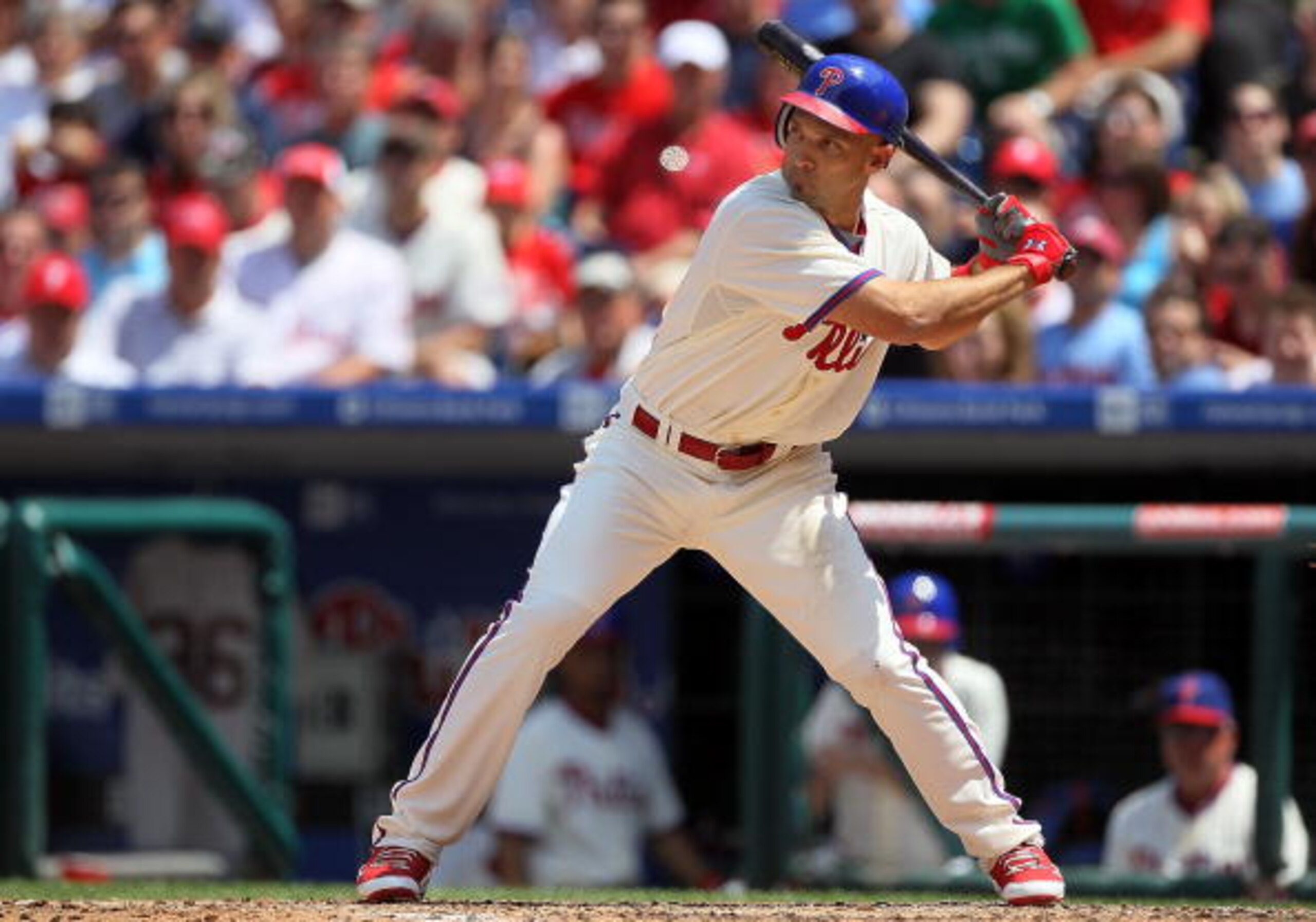 PHILADELPHIA - MAY 06: Raul Ibanez #29 of the Philadelphia Phillies bats against the St. Louis Cardinals at Citizens Bank Park on May 6, 2010 in Philadelphia, Pennsylvania. (Photo by Jim McIsaac/Getty Images) PHILADELPHIA - MAY 06: Raul Ibanez #29 of the Philadelphia Phillies bats against the St. Louis Cardinals at Citizens Bank Park on May 6, 2010 in Philadelphia, Pennsylvania. (Photo by Jim McIsaac/Getty Images)