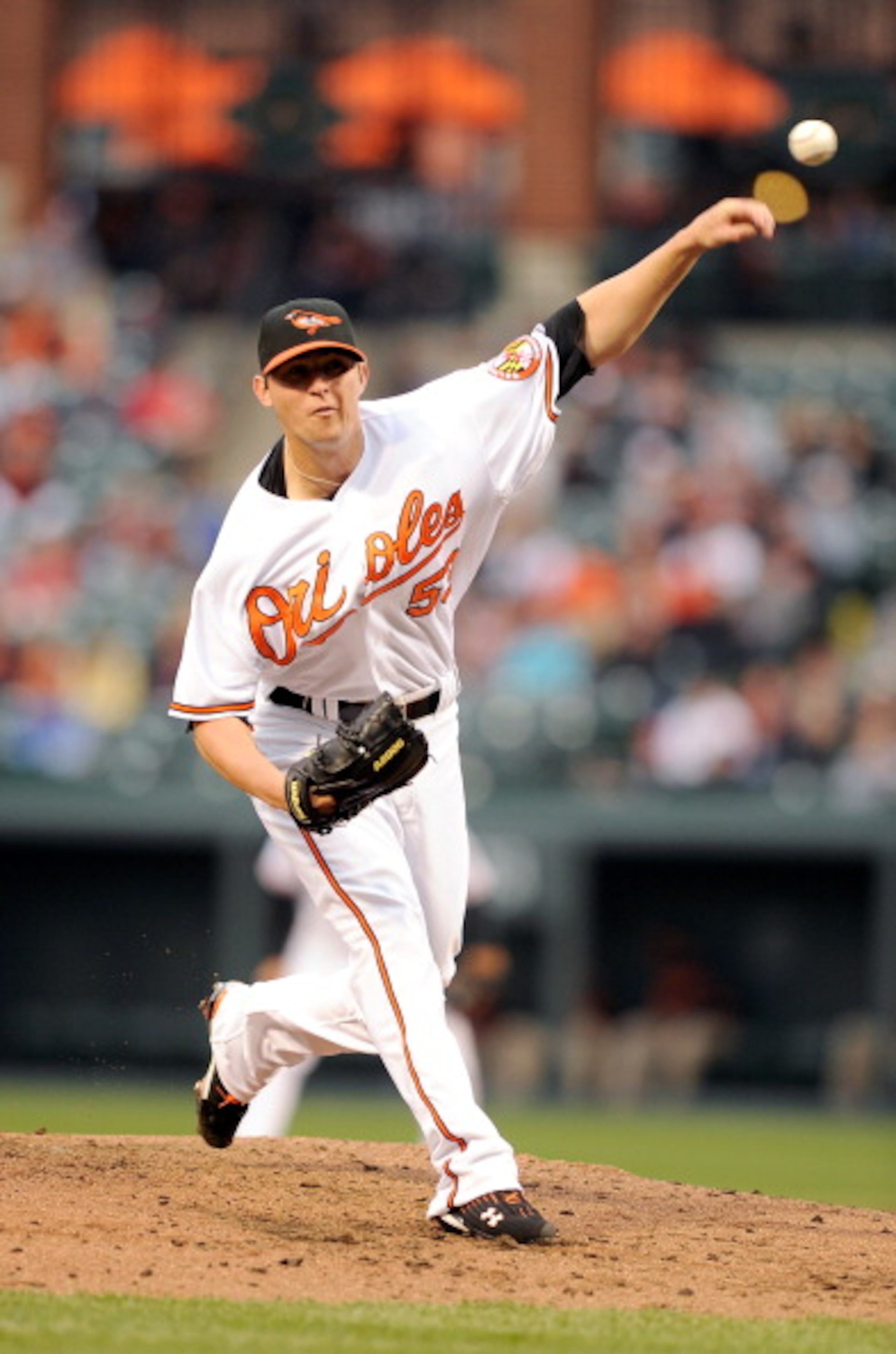 BALTIMORE, MD - APRIL 09: Zach Britton #53 of the Baltimore Orioles pitches against the Texas Rangers at Oriole Park at Camden Yards on April 9, 2011 in Baltimore, Maryland. (Photo by Greg Fiume/Getty Images) BALTIMORE, MD - APRIL 09: Zach Britton #53 of the Baltimore Orioles pitches against the Texas Rangers at Oriole Park at Camden Yards on April 9, 2011 in Baltimore, Maryland. (Photo by Greg Fiume/Getty Images)