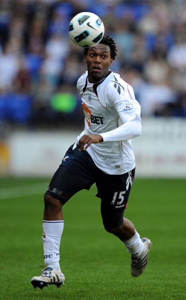BOLTON, ENGLAND - APRIL 09: Daniel Sturridge of Bolton Wanderers in action during the Barclays Premier League match between Bolton Wanderers and West Ham United at Reebok Stadium on April 9, 2011 in Bolton, England.  (Photo by Chris Brunskill/Getty Images