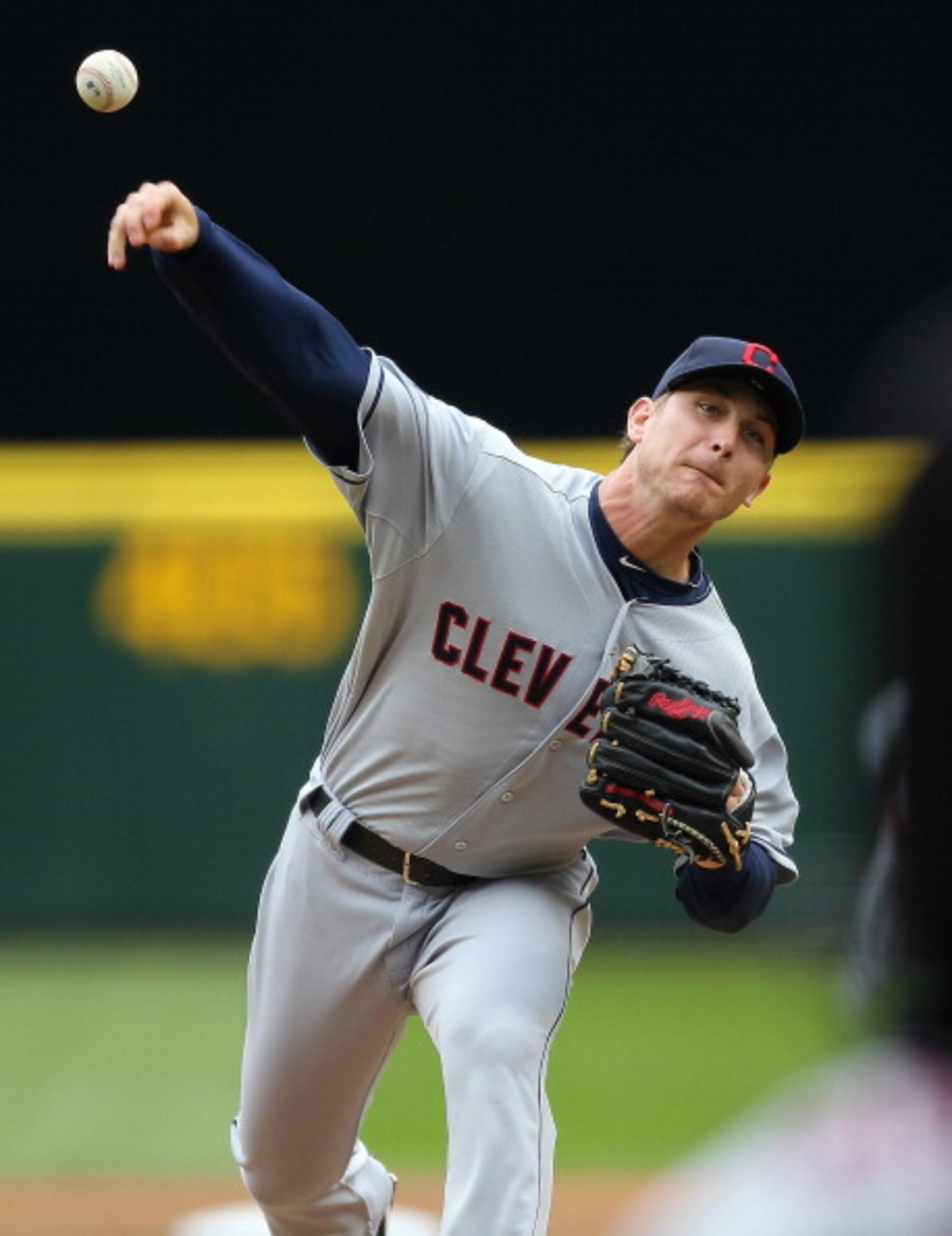 SEATTLE - APRIL 10:  Starting pitcher Josh Tomlin #43 of the Cleveland Indians pitches against the Seattle Mariners at Safeco Field on April 10, 2011 in Seattle, Washington. (Photo by Otto Greule Jr/Getty Images)