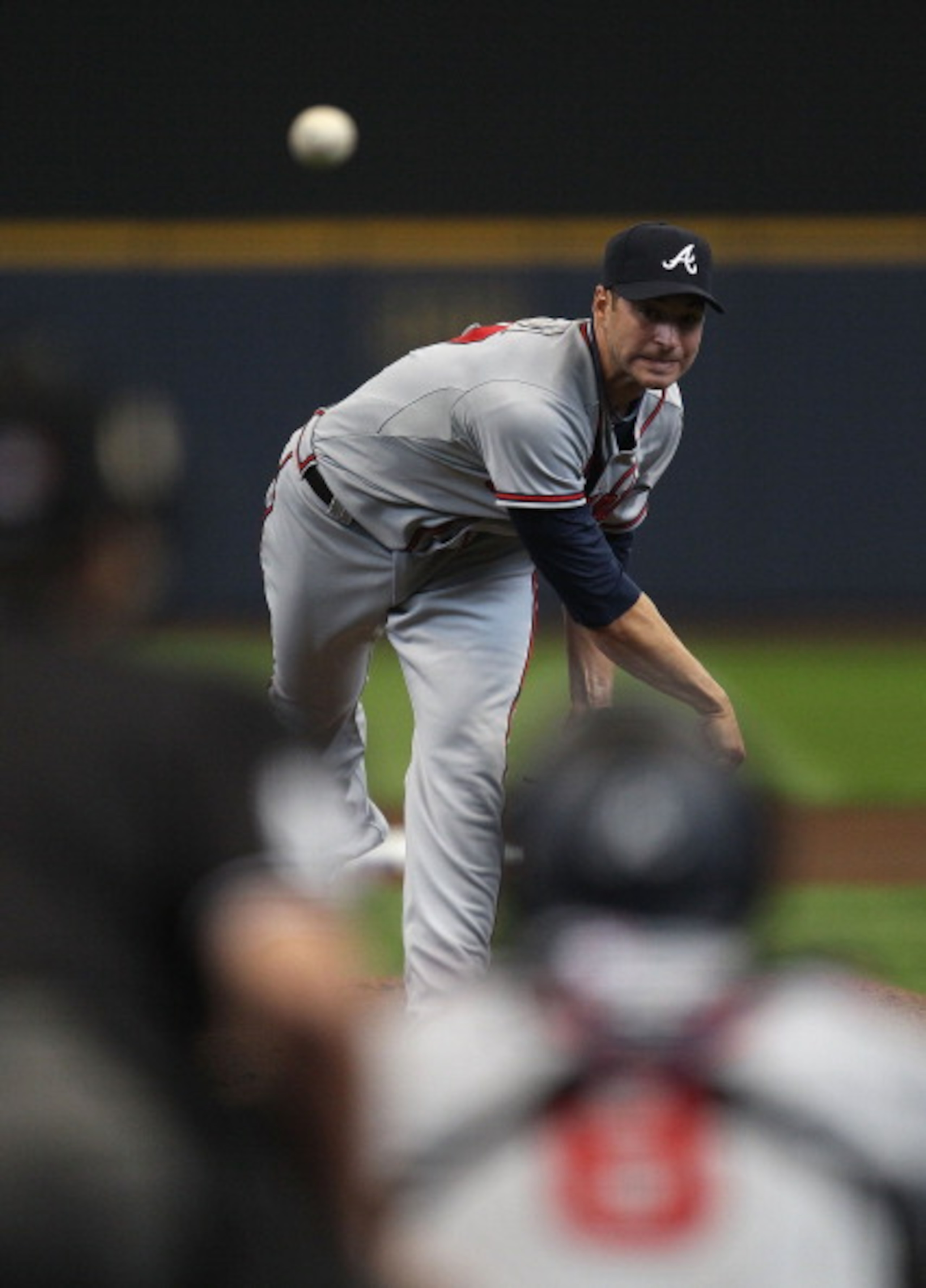 MILWAUKEE, WI - APRIL 04: Starting pitcher Brandon Beachy #37 of the Atlanta Braves delivers the ball against the Milwaukee Brewers during the home opener at Miller Park on April 4, 2011 in Milwaukee, Wisconsin. The Braves defeated the Brewers 2-1. (Photo