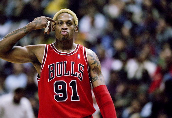 DENNIS RODMAN The Worm MAVERICKS Spurs PISTONS Lakers CHICAGO BULLS NBA  SLIDE 25