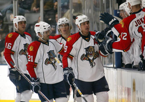2002-03 Valeri Bure Game Worn Florida Panthers Jersey. Hockey, Lot  #81627