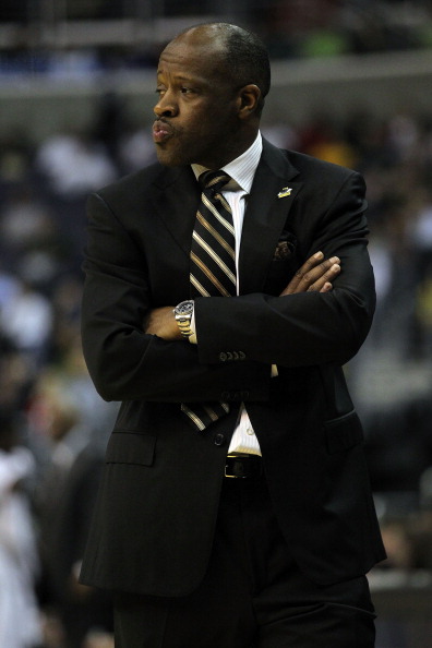 WASHINGTON - MARCH 17: Head coach Mike Anderson of the Missouri Tigers watches during the second round of the 2011 NCAA men's basketball tournament at the Verizon Center on March 17, 2011 in Washington, DC. (Photo by Nick Laham/Getty Images)