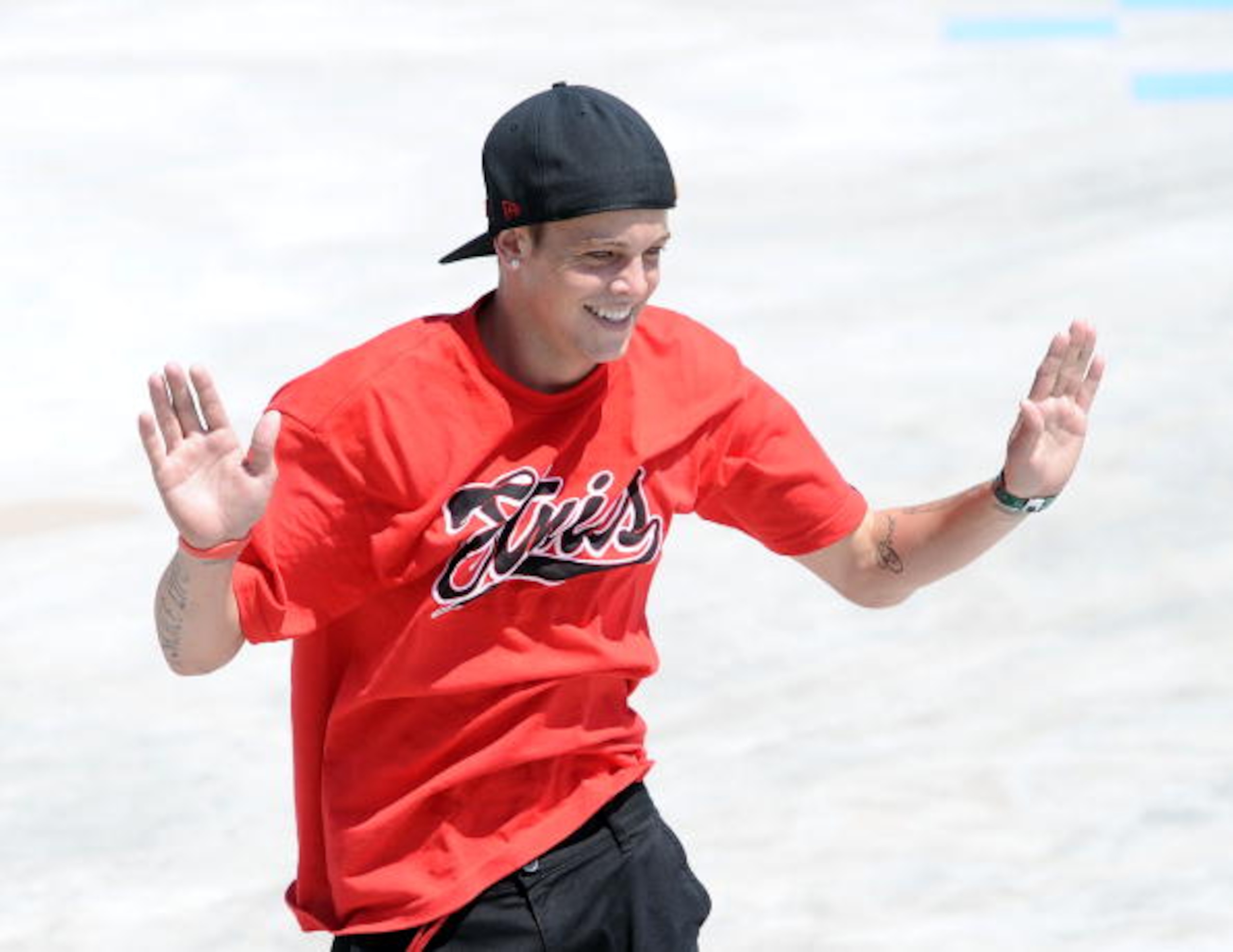 LOS ANGELES, CA - JULY 31: Ryan Sheckler celebrates his performance as he competes to a gold medal in the Skateboard Street Men's Final during X Games 16 at the Event Deck LA Live on July 31, 2010 in Los Angeles, California. (Photo by Harry How/Getty Im LOS ANGELES, CA - JULY 31: Ryan Sheckler celebrates his performance as he competes to a gold medal in the Skateboard Street Men's Final during X Games 16 at the Event Deck LA Live on July 31, 2010 in Los Angeles, California. (Photo by Harry How/Getty Im