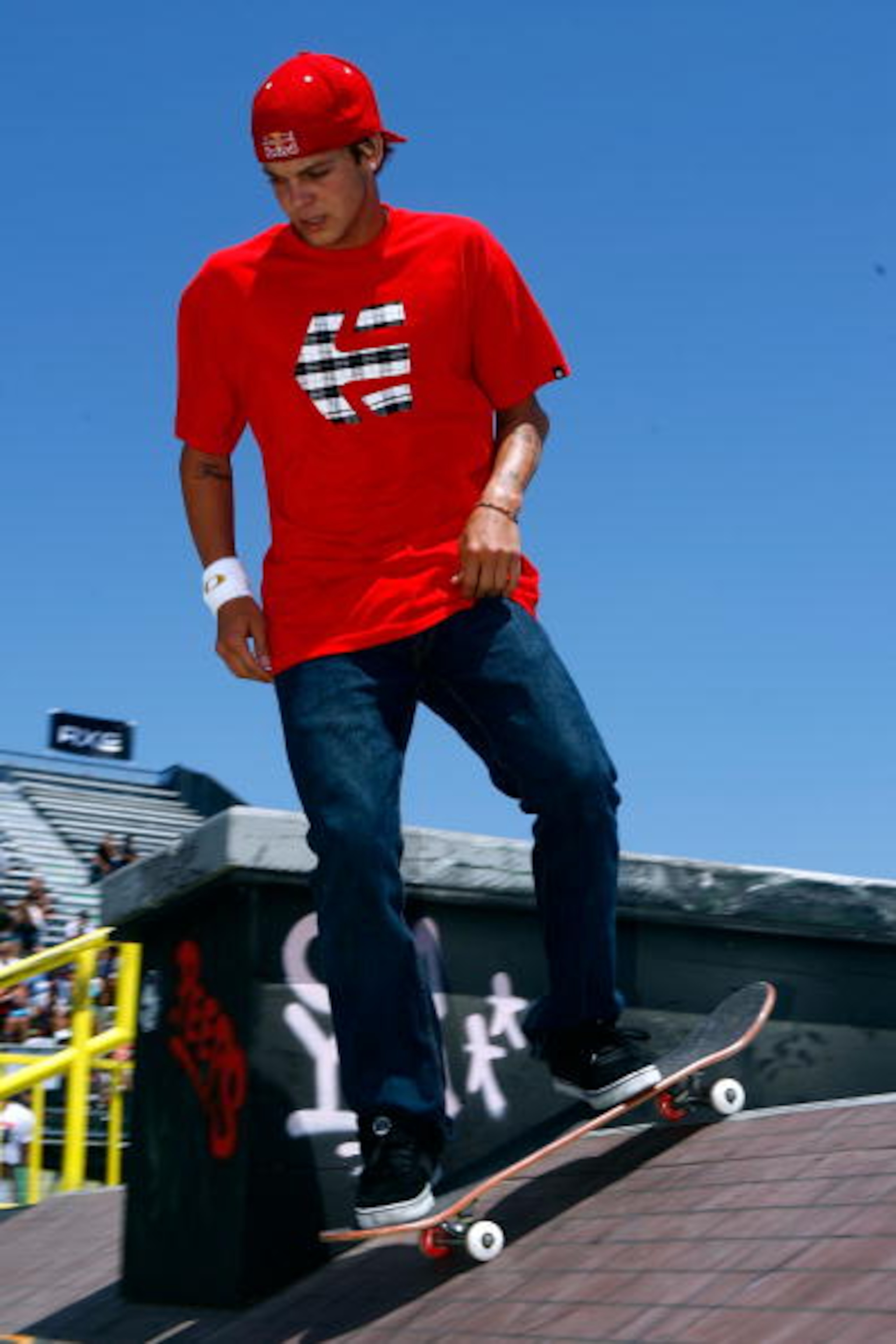 CARSON, CA - AUGUST 01: Ryan Sheckler practices before competing in the Men's Skateboard Street Final during X Games 15 at the Home Depot Center on August 1, 2009 in Carson, California. (Photo by Jeff Gross/Getty Images) CARSON, CA - AUGUST 01: Ryan Sheckler practices before competing in the Men's Skateboard Street Final during X Games 15 at the Home Depot Center on August 1, 2009 in Carson, California. (Photo by Jeff Gross/Getty Images)