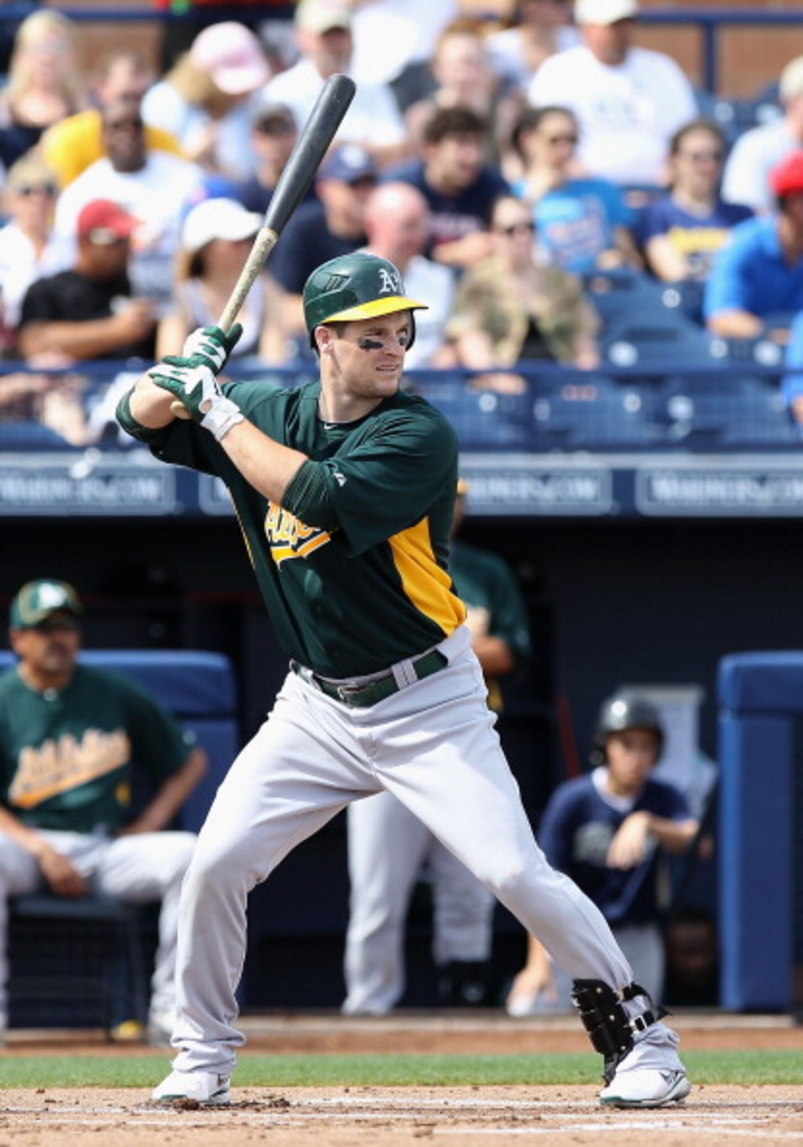 PEORIA, AZ - MARCH 06: Josh Willingham #16 of the Oakland Athletics bats against the San Diego Padres during the spring training game at Peoria Stadium on March 6, 2011 in Peoria, Arizona. (Photo by Christian Petersen/Getty Images) PEORIA, AZ - MARCH 06: Josh Willingham #16 of the Oakland Athletics bats against the San Diego Padres during the spring training game at Peoria Stadium on March 6, 2011 in Peoria, Arizona. (Photo by Christian Petersen/Getty Images)